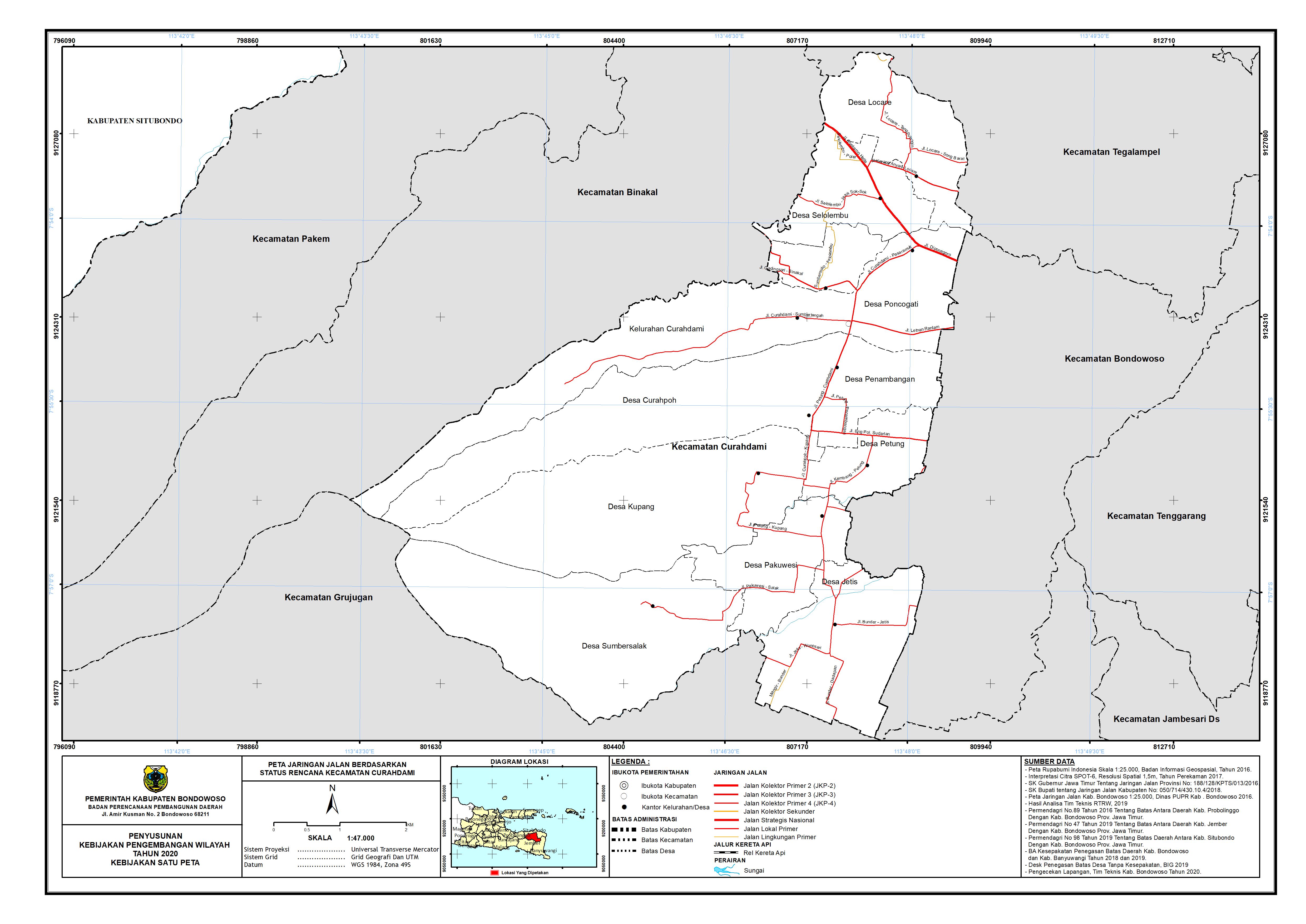 Peta Jaringan Jalan Berdasarkan Status Rencana Kecamatan Curahdami.png