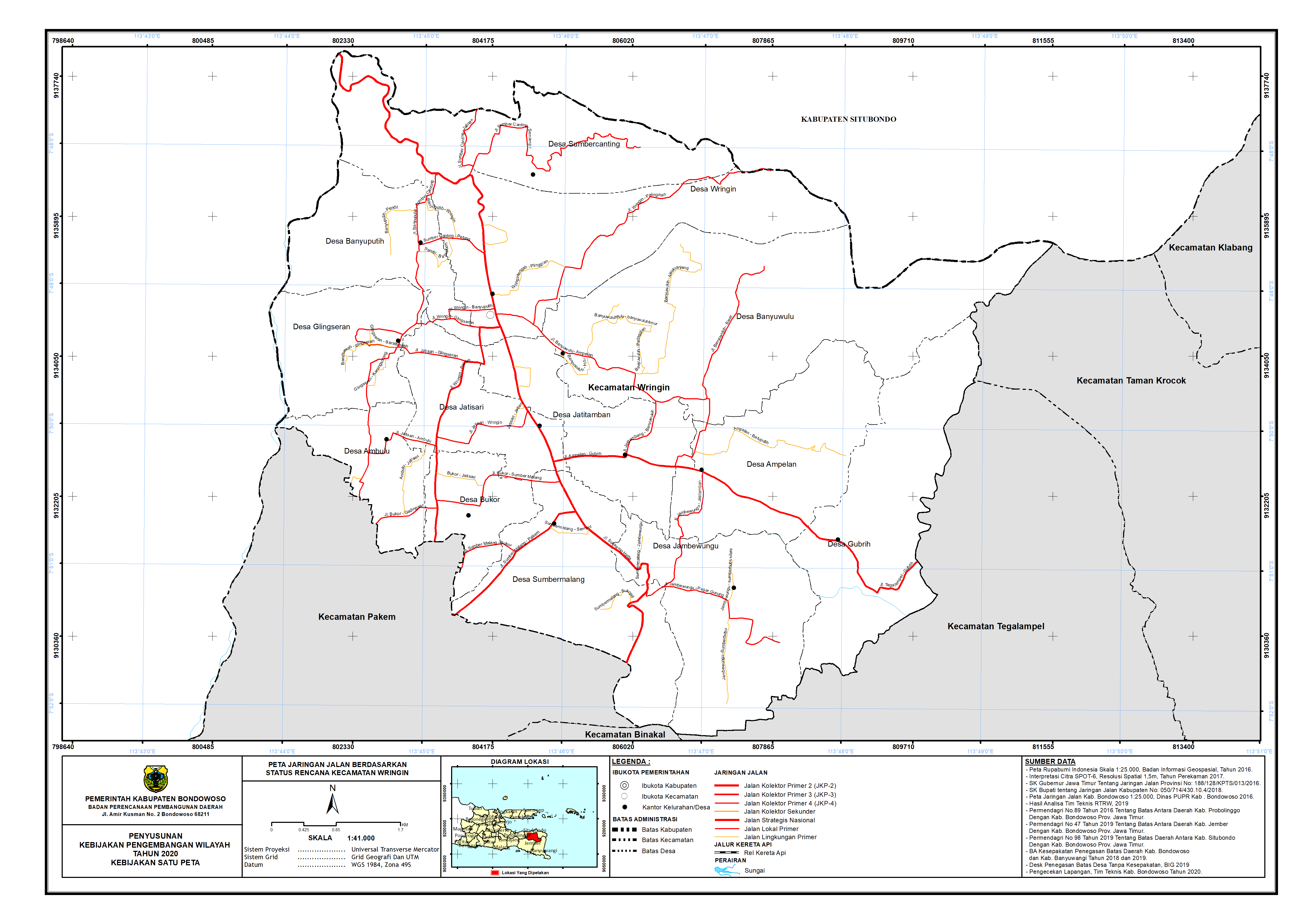Peta Jaringan Jalan Berdasarkan Status Rencana Kecamatan Wringin.png