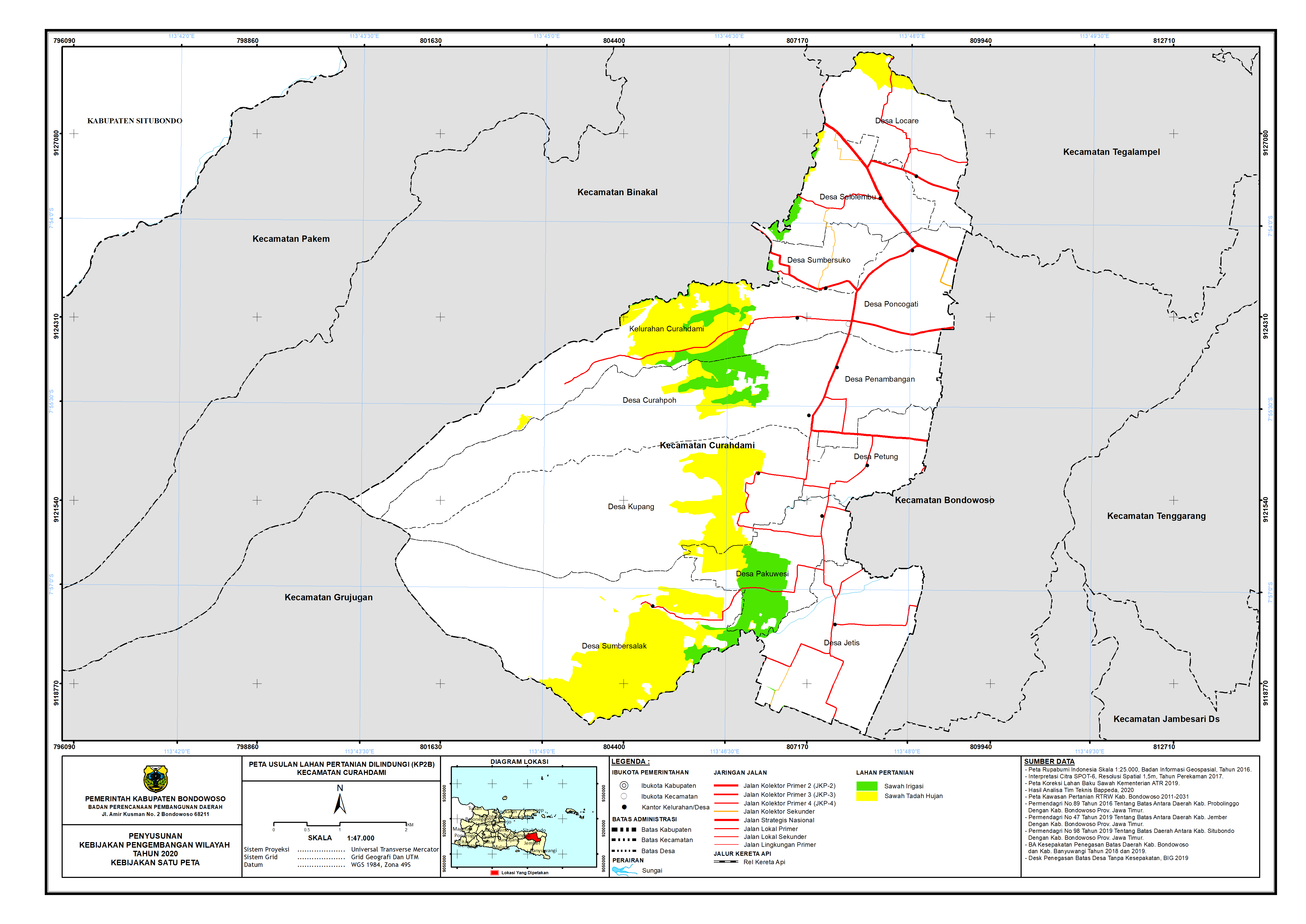 Peta Usulan Lahan Pertanian  Dilindungi Kecamatan Curahdami.png
