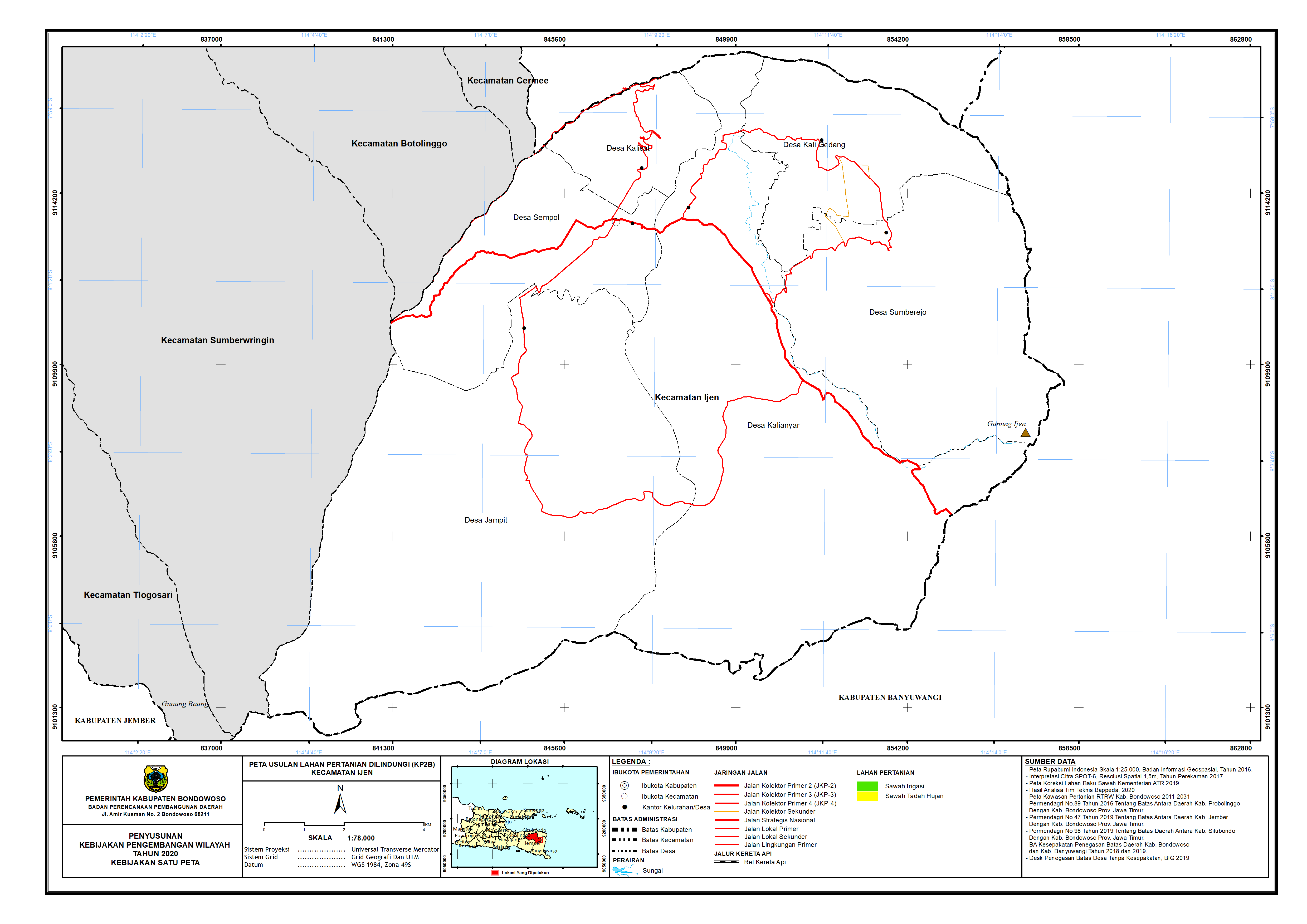 Peta Usulan Lahan Pertanian  Dilindungi Kecamatan Ijen.png