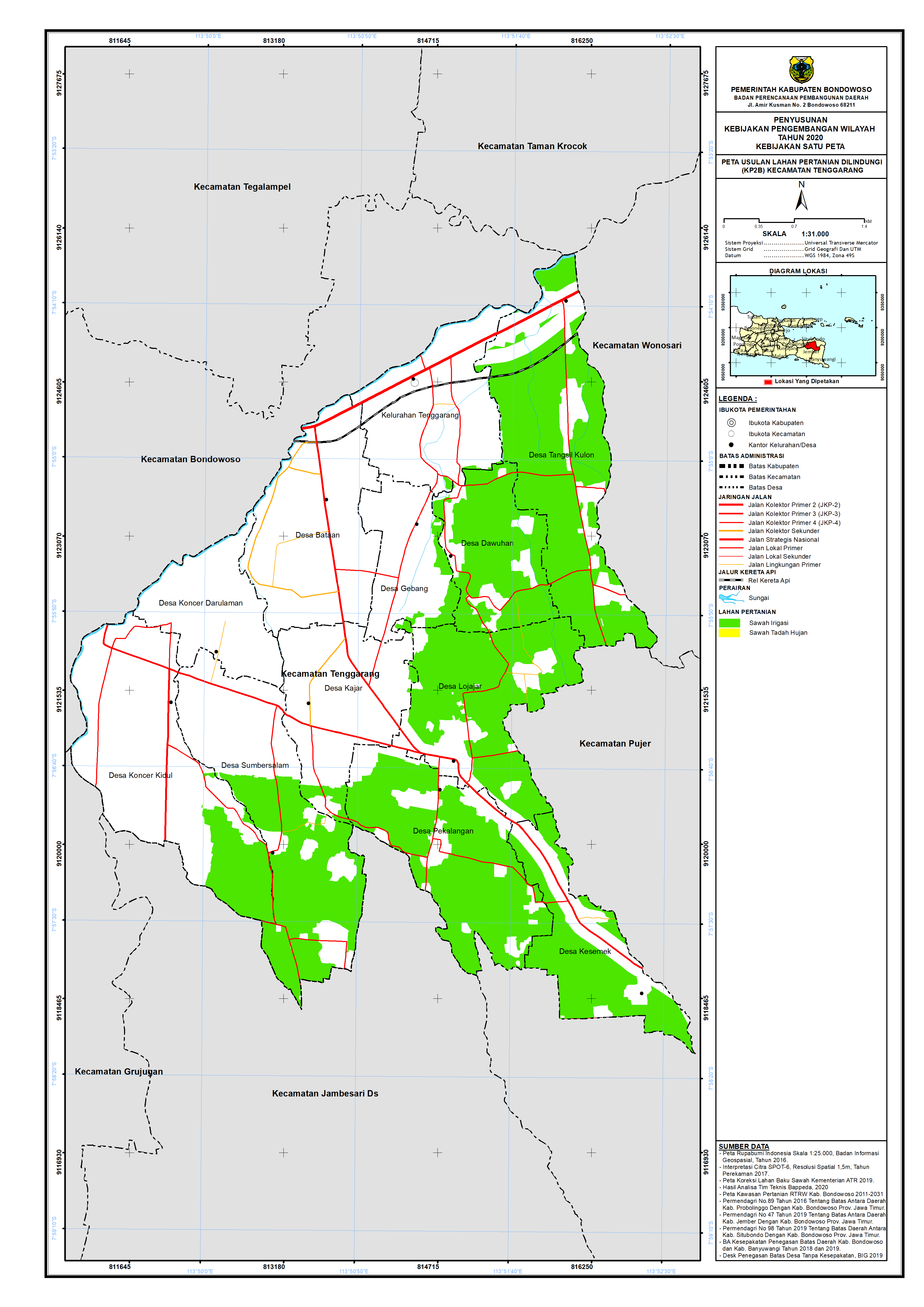 Peta Usulan Lahan Pertanian  Dilindungi Kecamatan Tenggarang.png