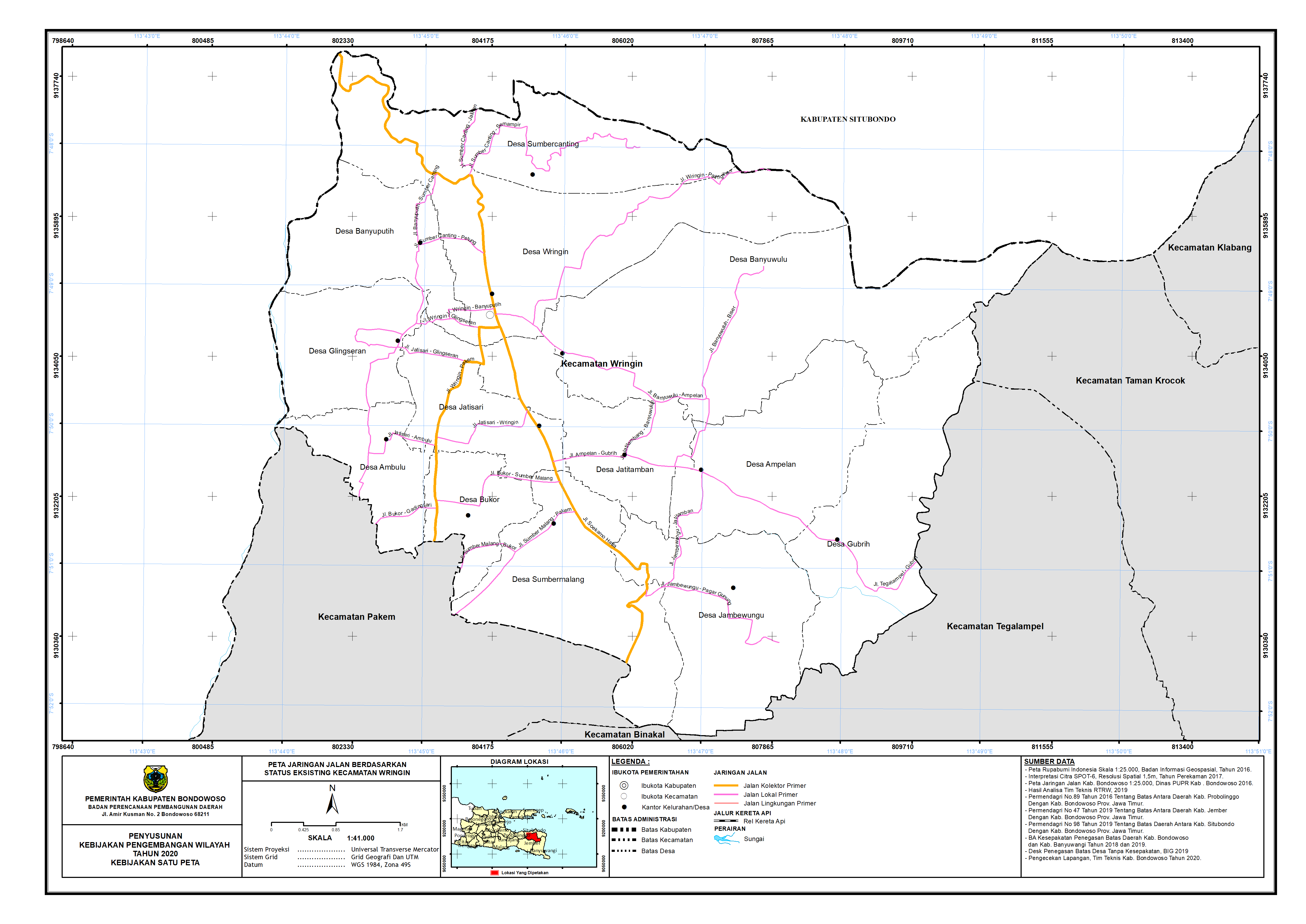 Peta Jaringan Jalan Berdasarkan Status Eksisting Kecamatan Wringin.png