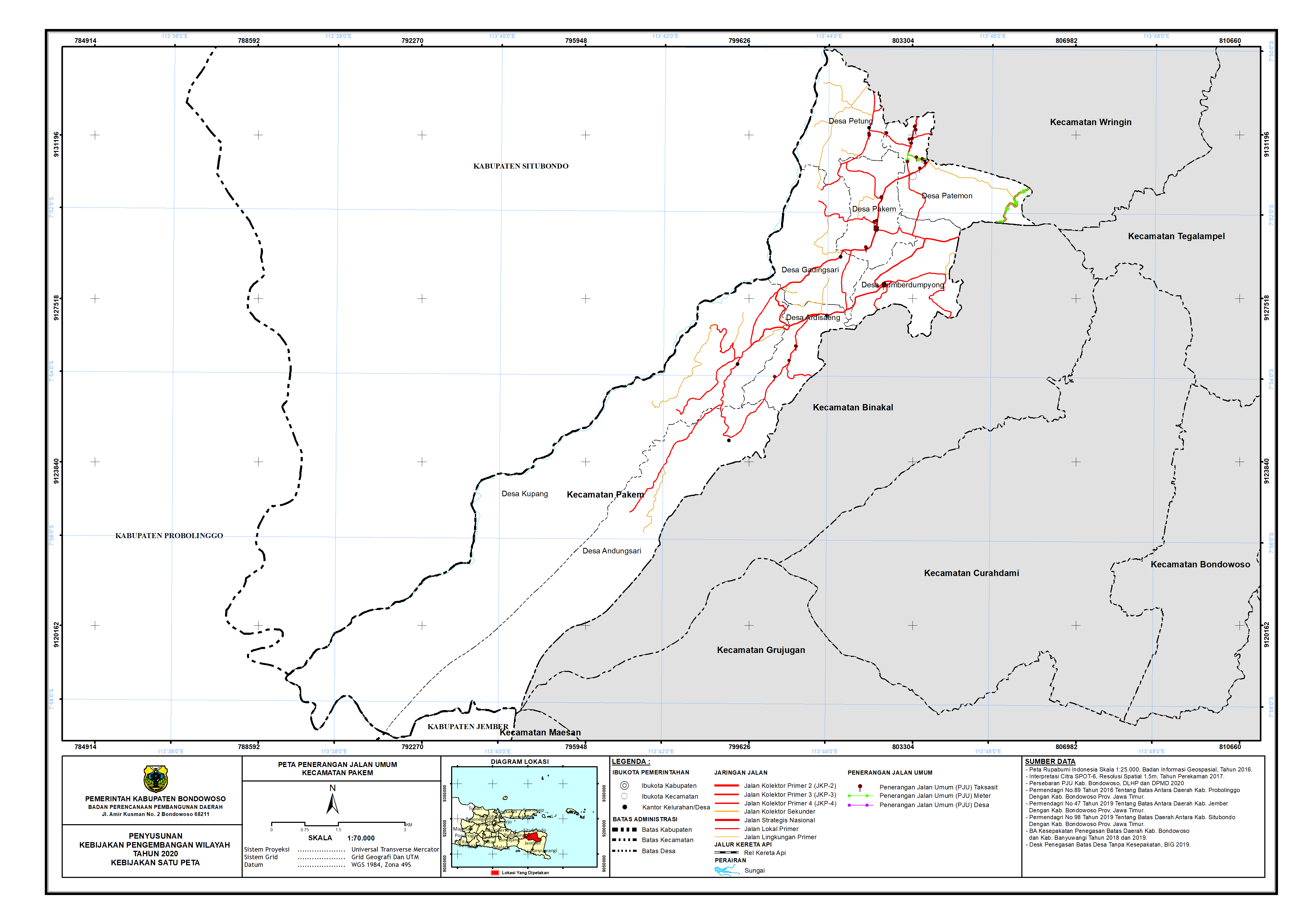 Peta PJU Kecamatan Pakem.png
