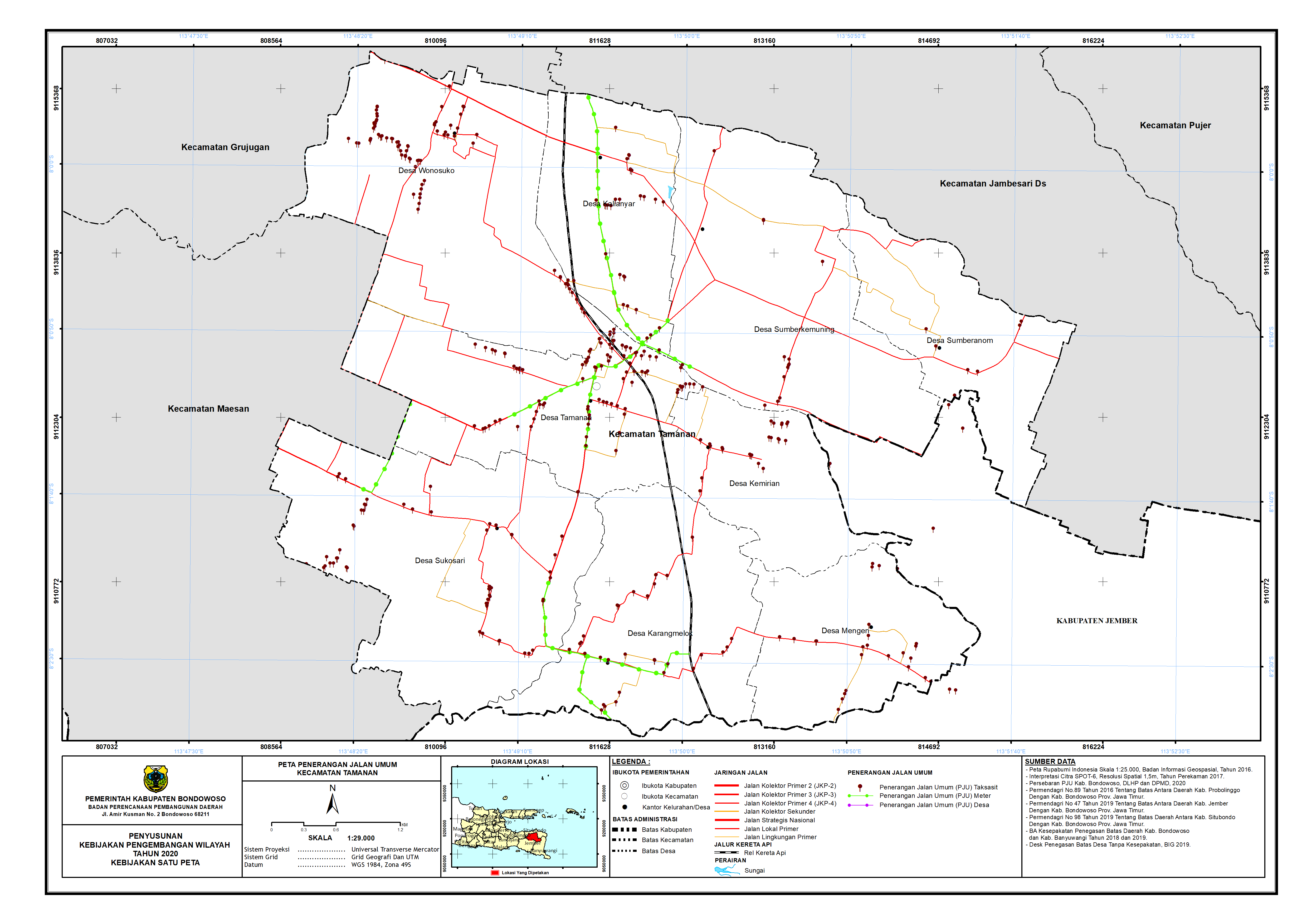 Peta PJU Kecamatan Tamanan.png