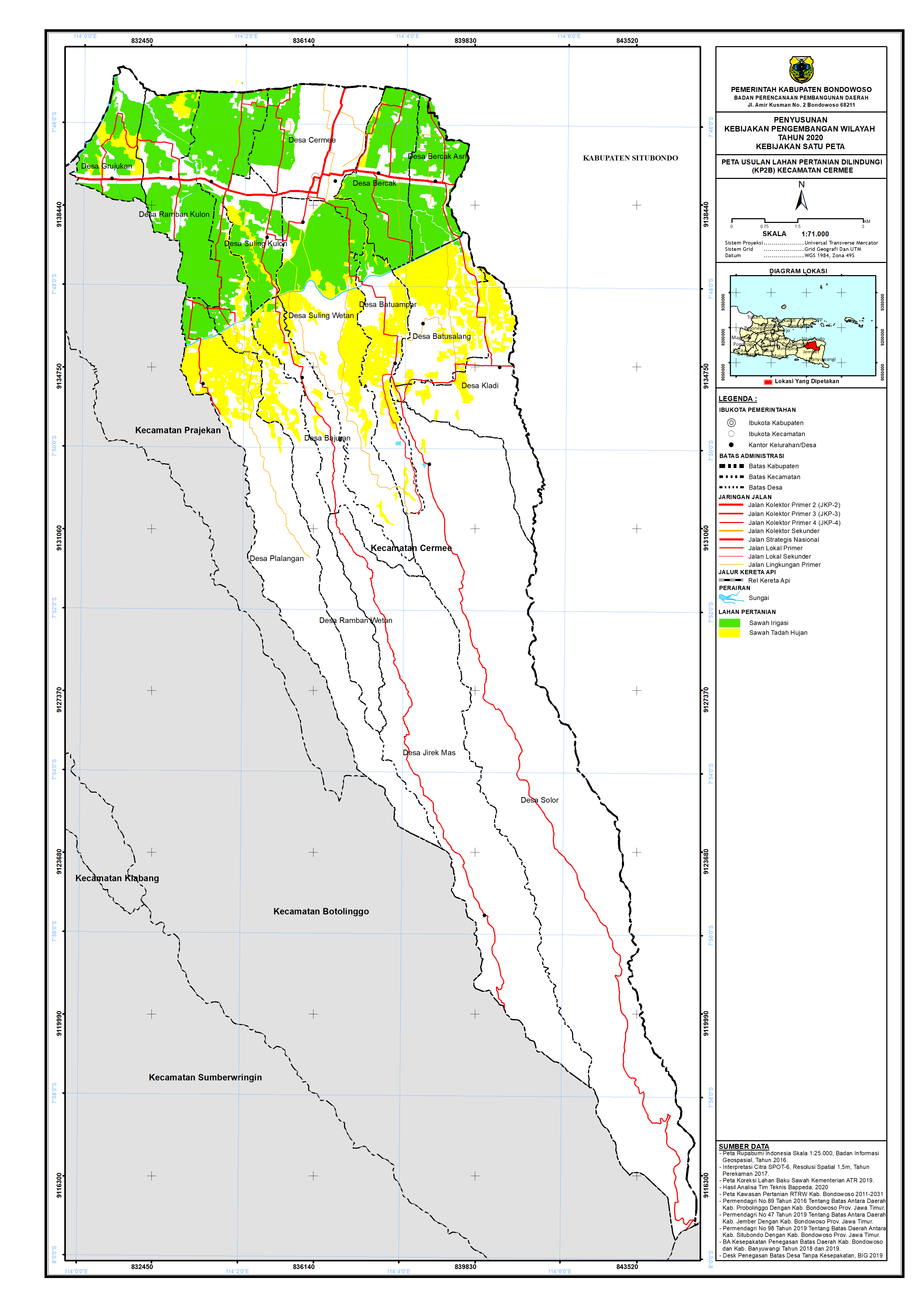 Peta Usulan Lahan Pertanian  Dilindungi Kecamatan Cermee.png