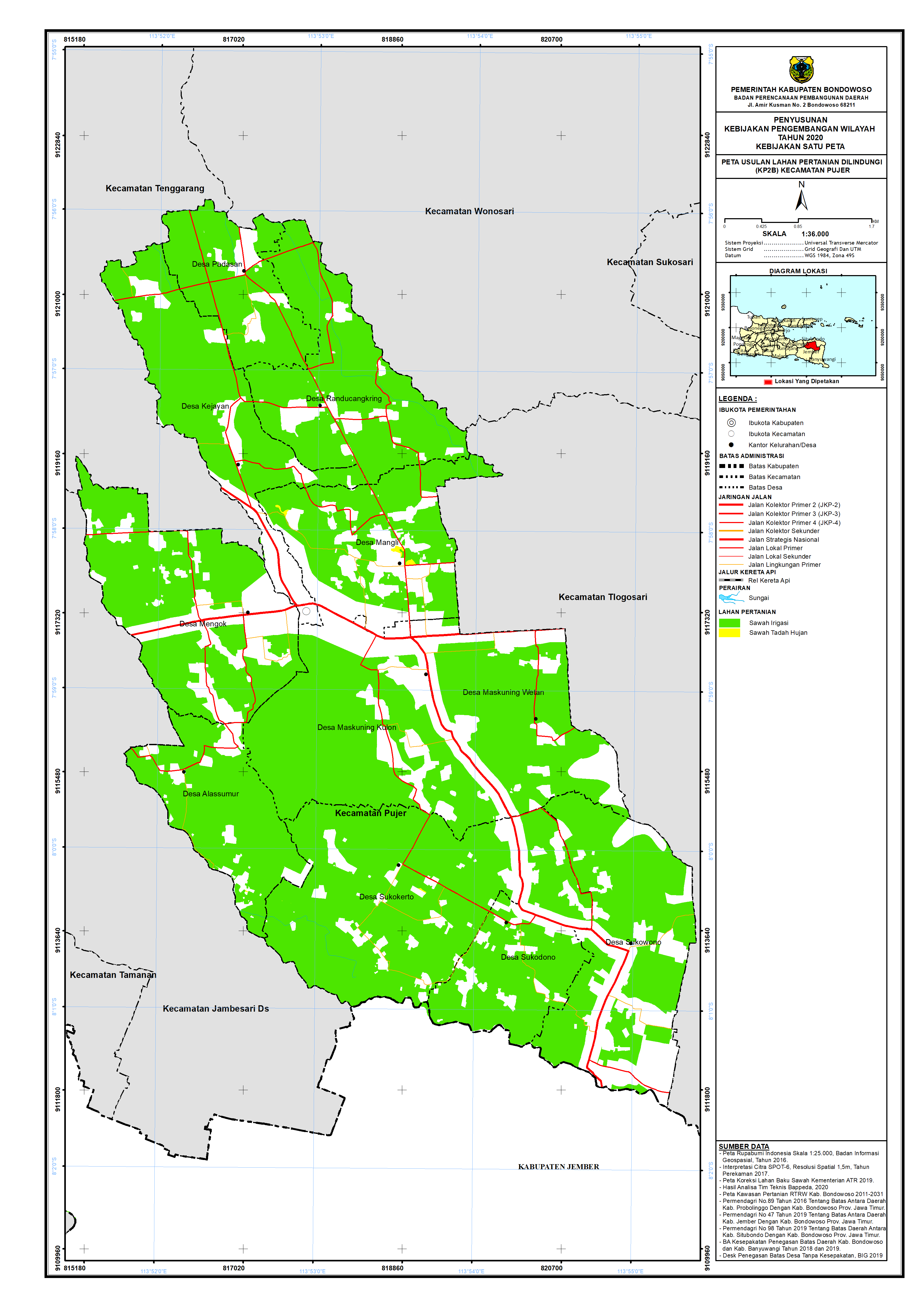 Peta Usulan Lahan Pertanian  Dilindungi Kecamatan Pujer.png