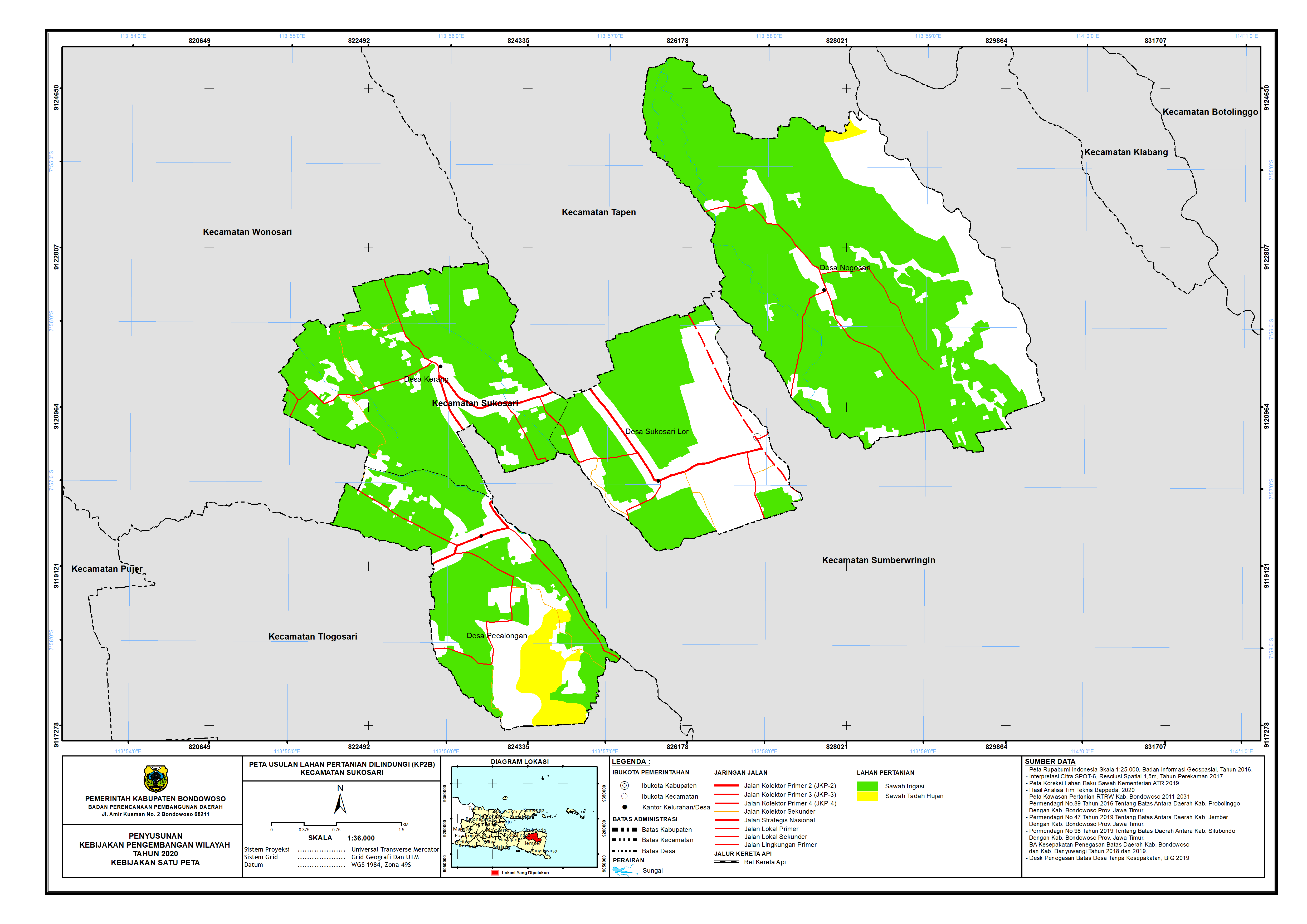 Peta Usulan Lahan Pertanian  Dilindungi Kecamatan Sukosari.png