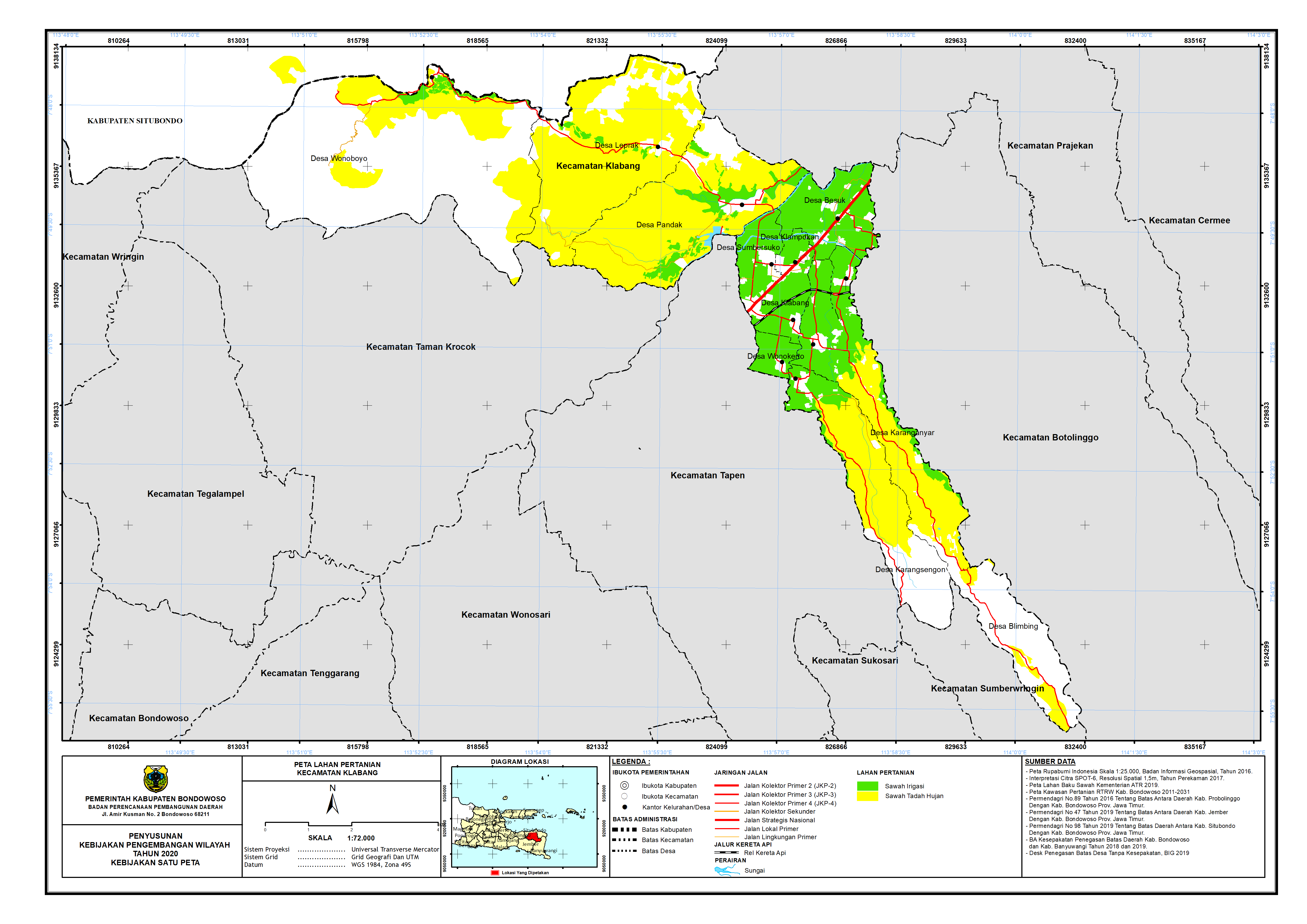 Peta Lahan Pertanian Kecamatan Klabang.png