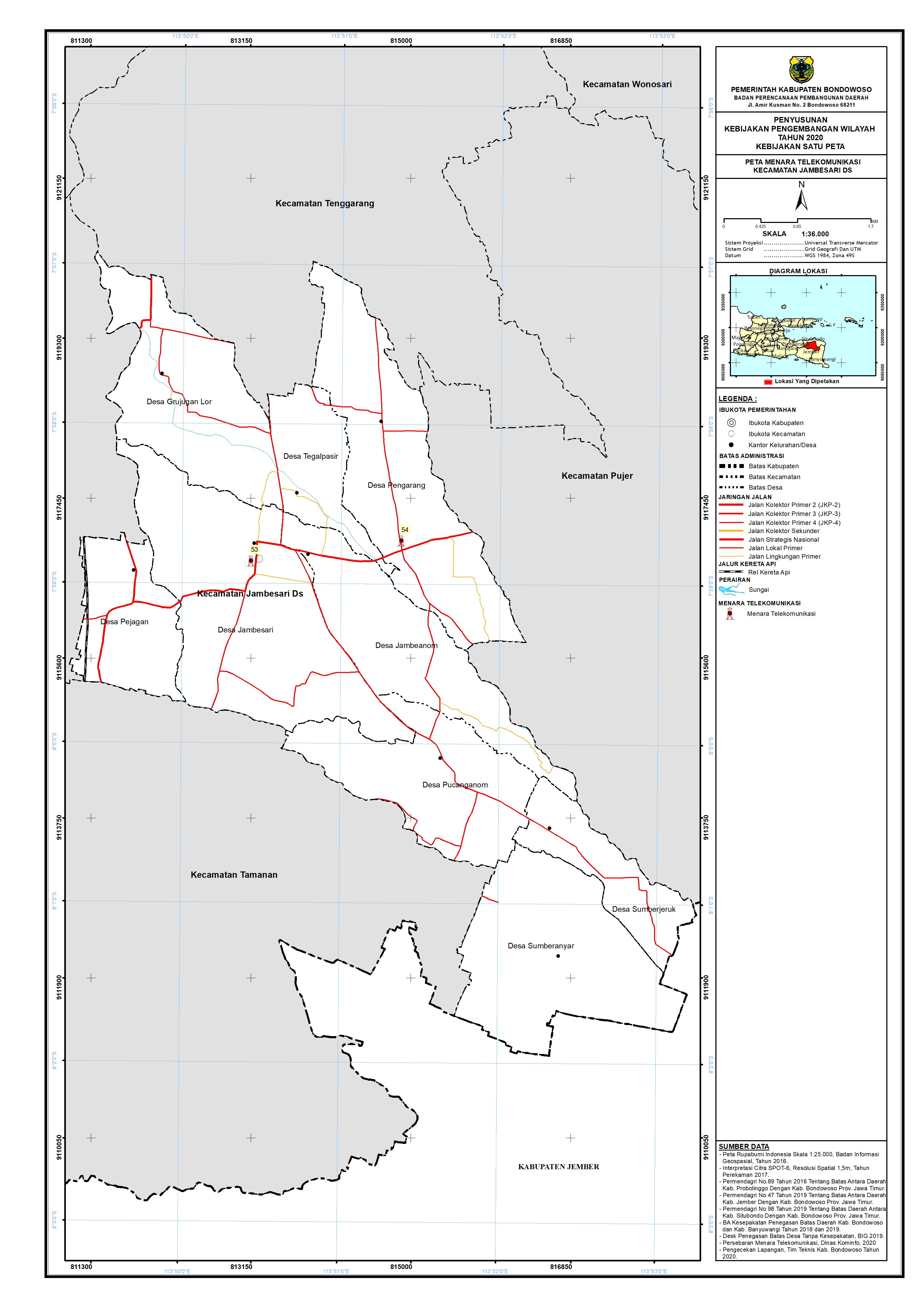 Peta Menara Telekomunikasi Kecamatan Jambesari DS.png