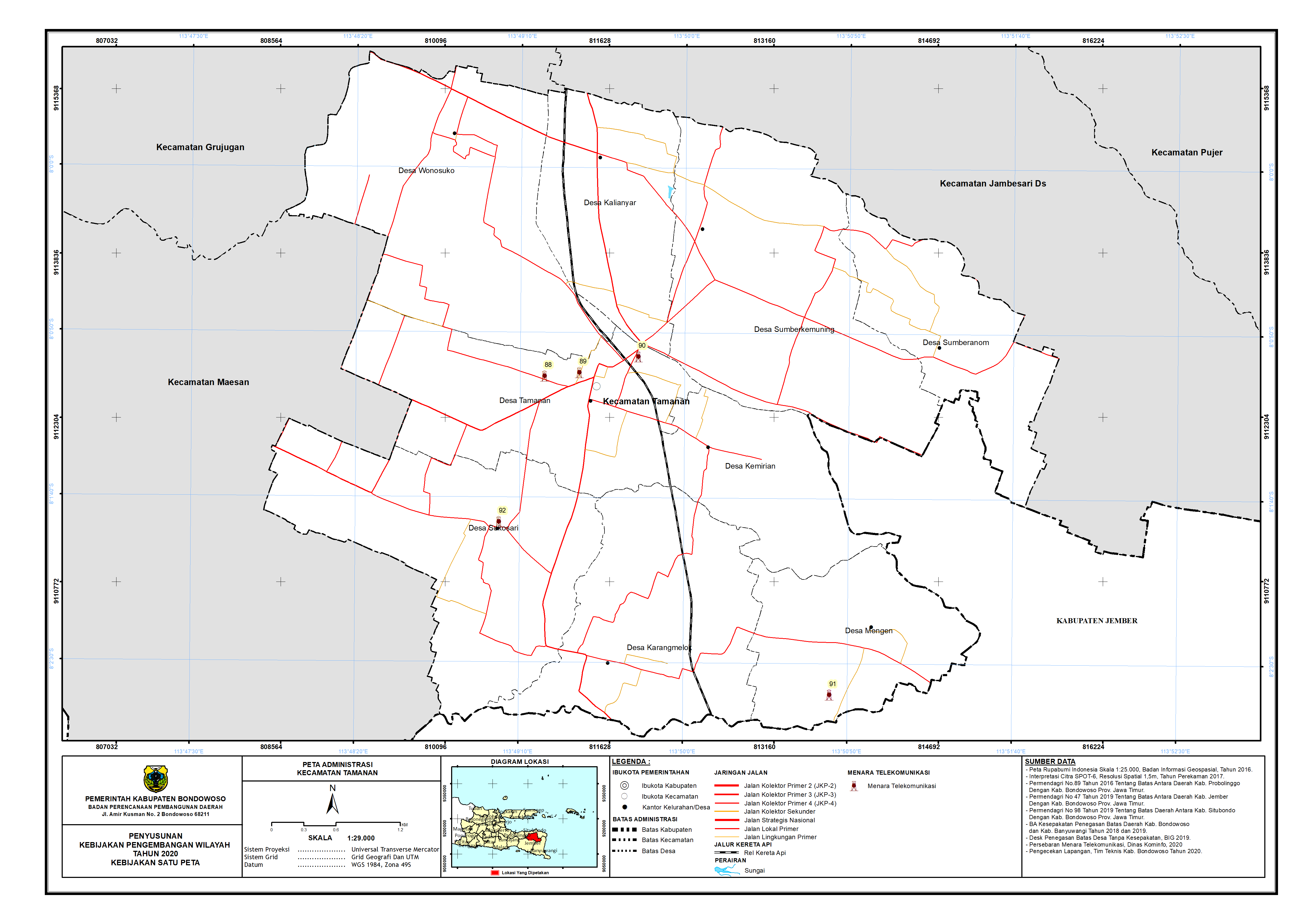Peta Menara Telekomunikasi Kecamatan Tamanan.png