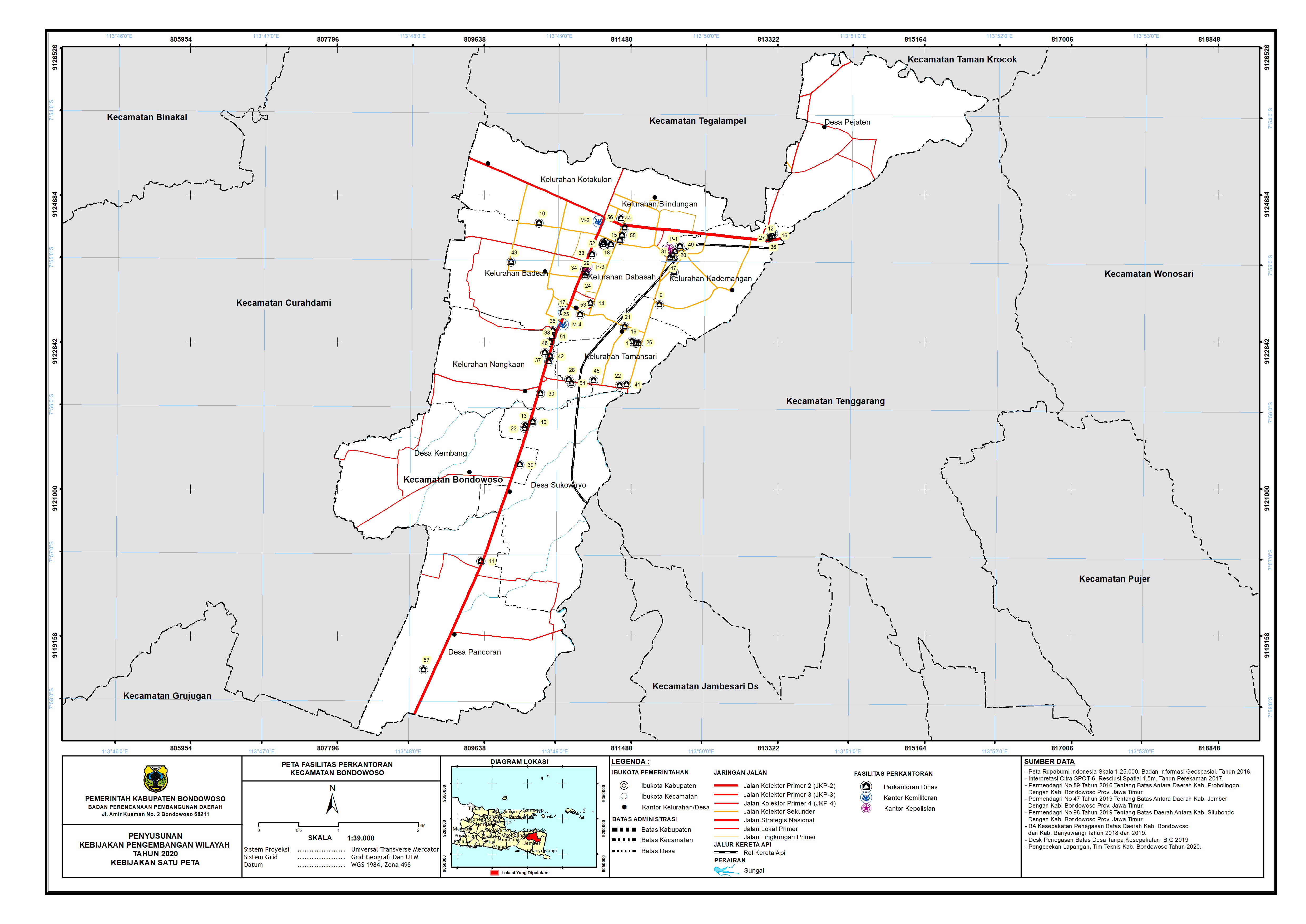 Peta Persebaran Perkantoran Kecamatan Bondowoso.png