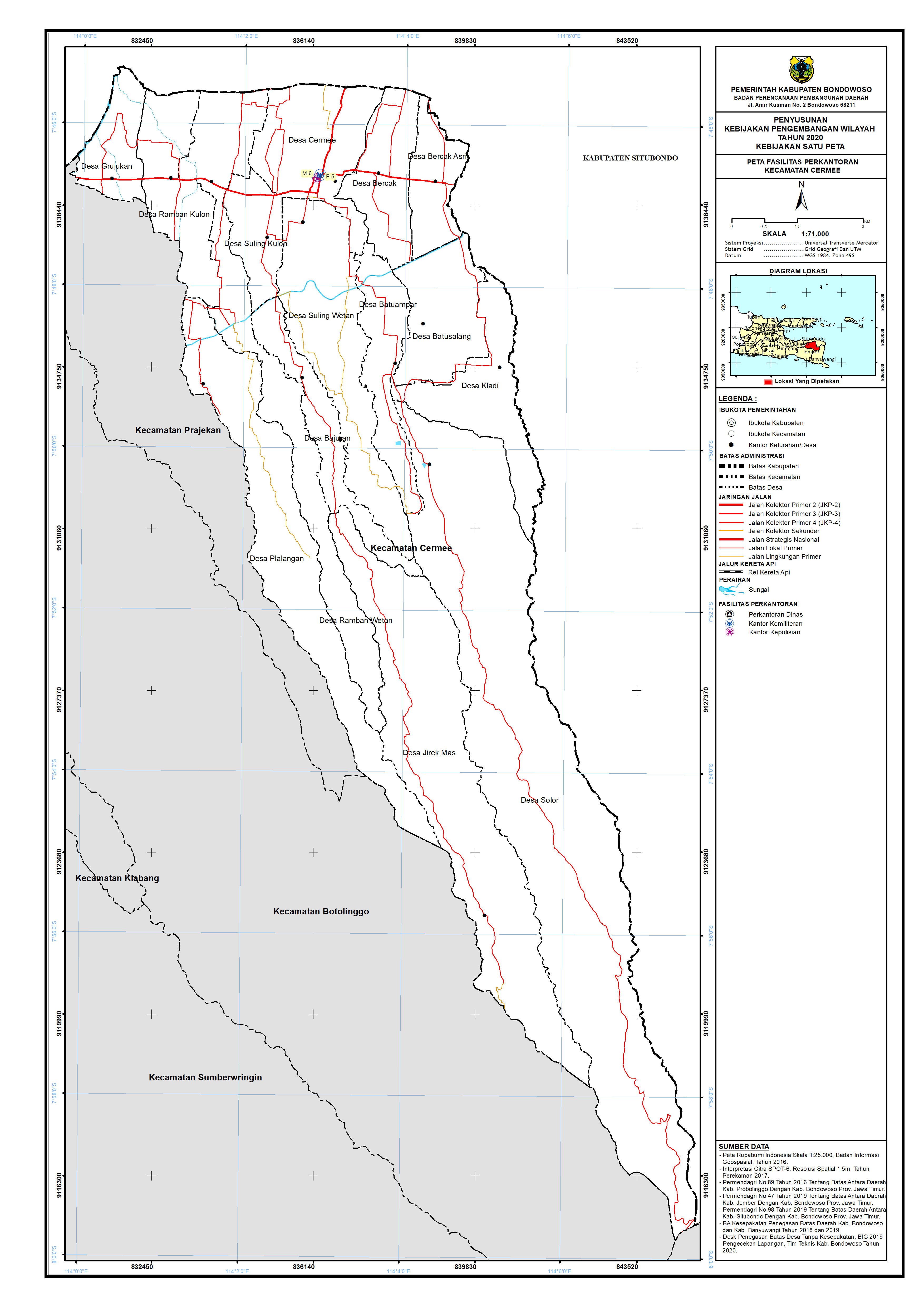 Peta Persebaran Perkantoran Kecamatan Cermee.png