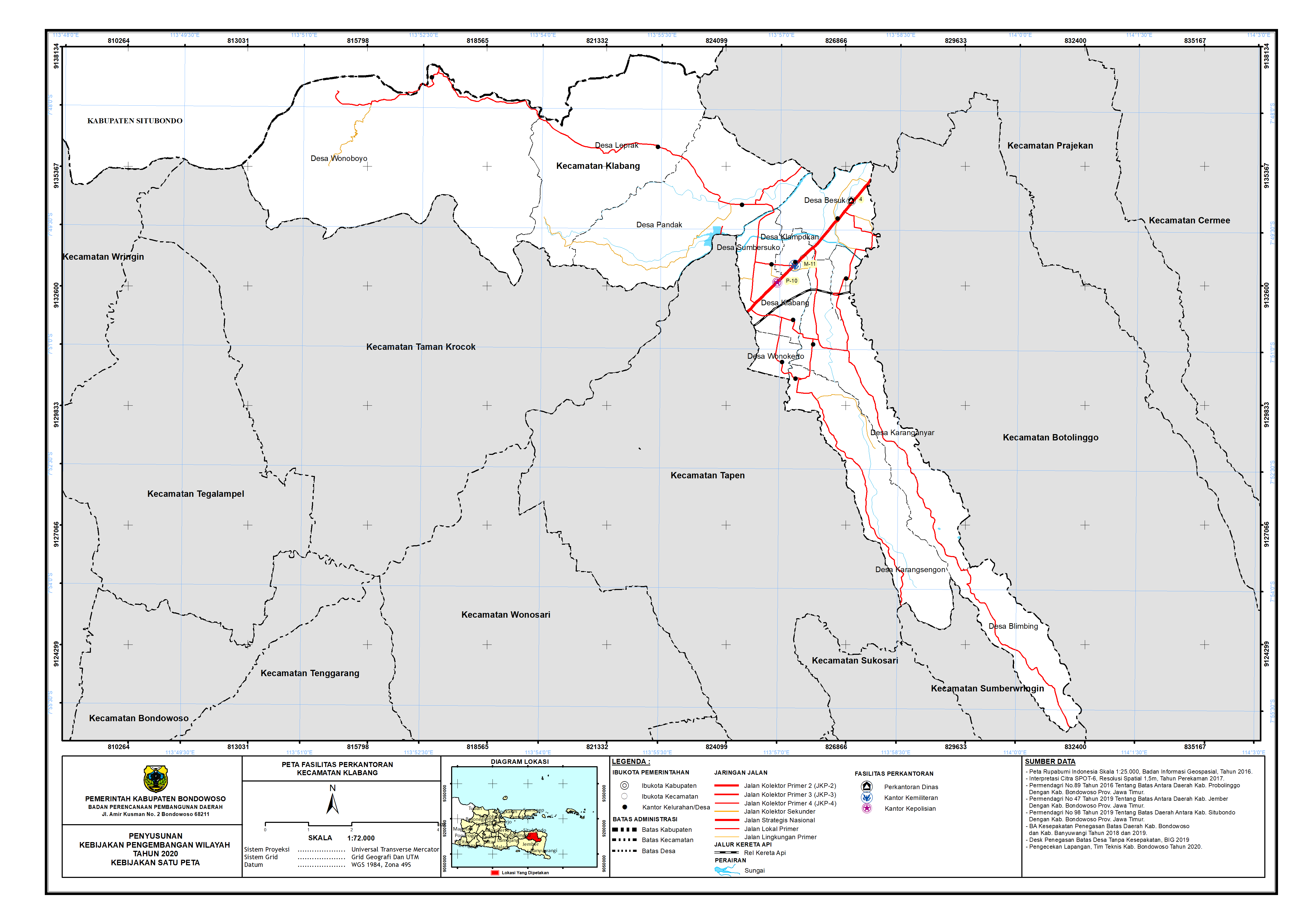 Peta Persebaran Perkantoran Kecamatan Klabang.png