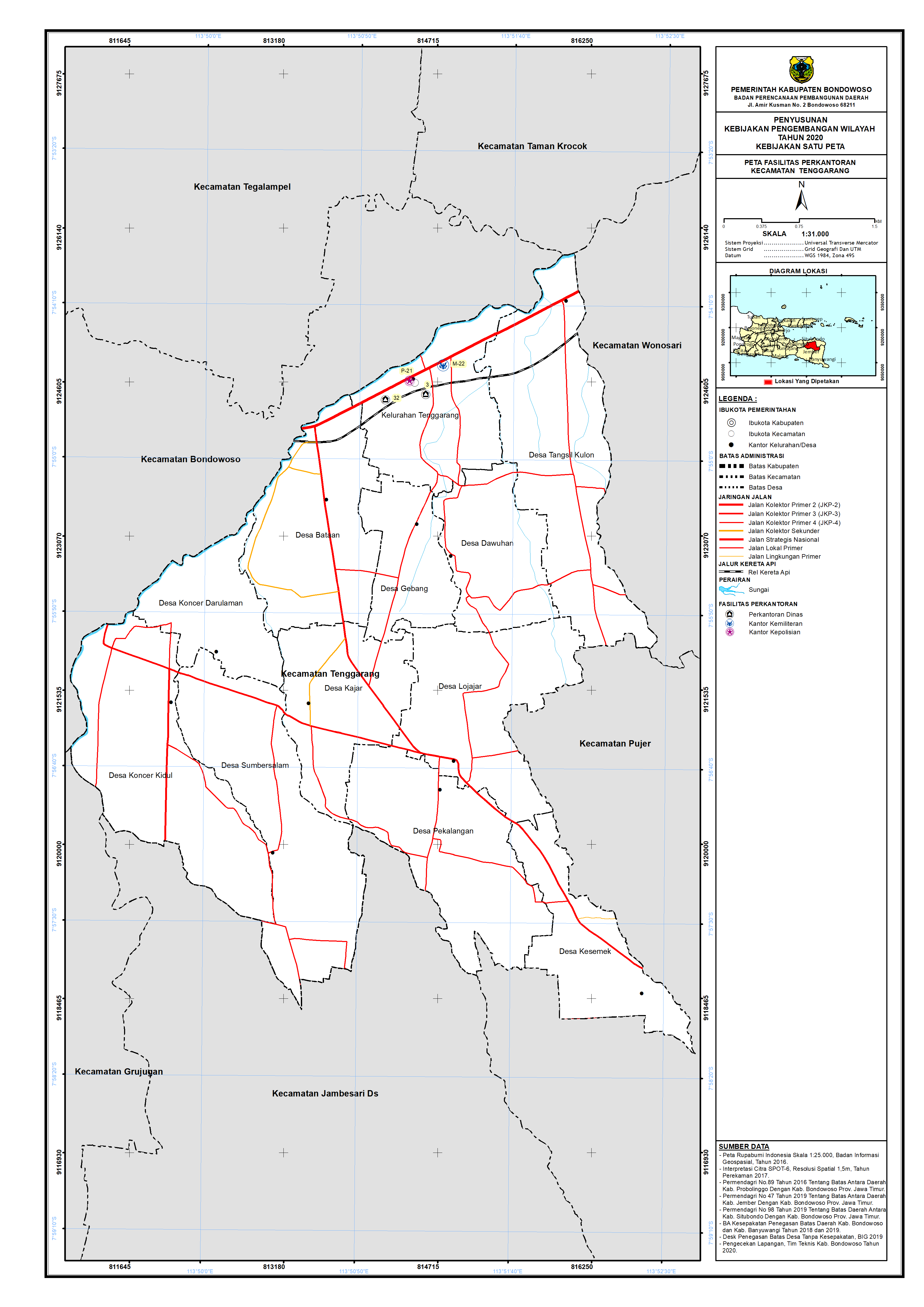 Peta Persebaran Perkantoran Kecamatan Tenggarang.png