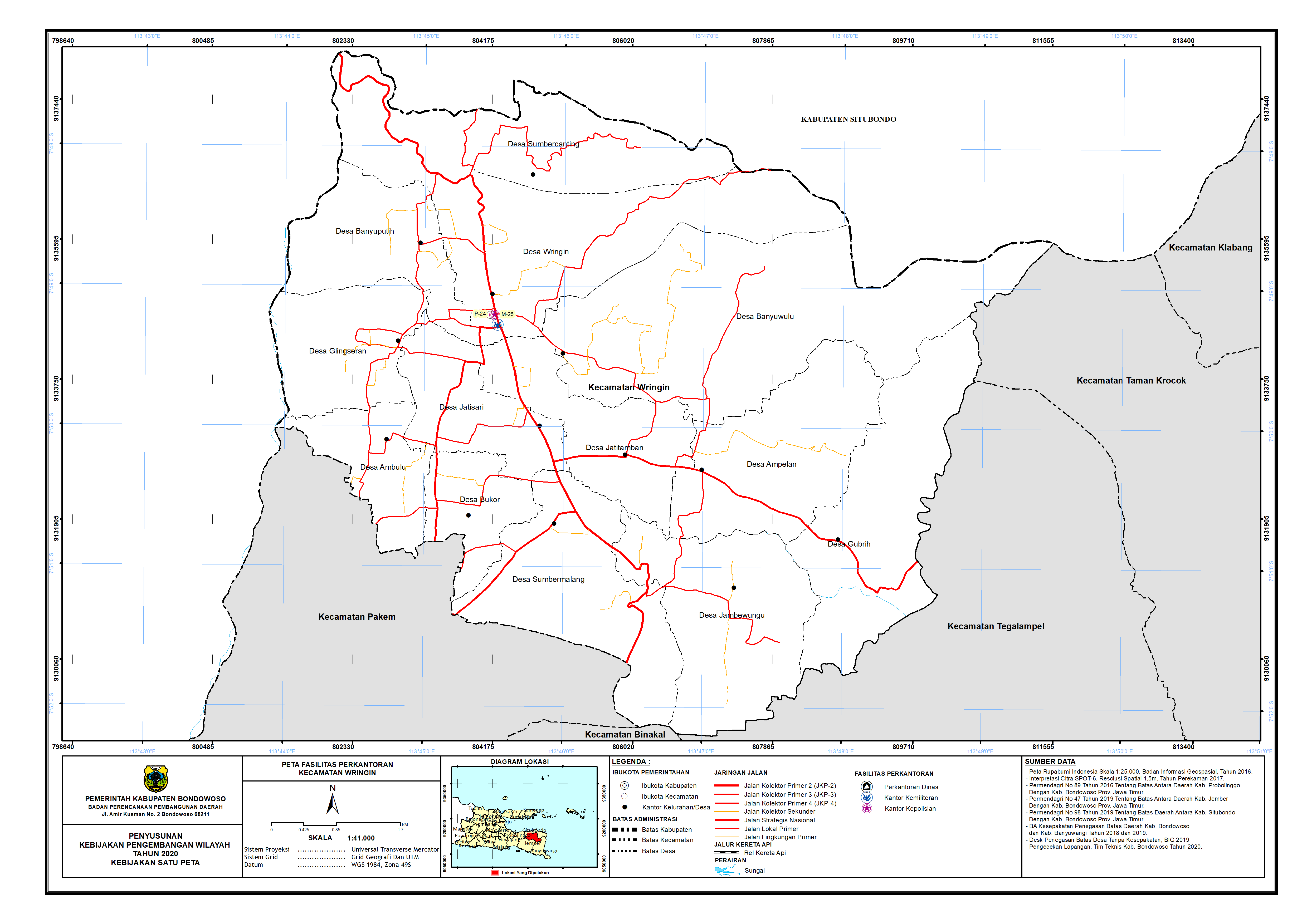 Peta Persebaran Perkantoran Kecamatan Wringin.png
