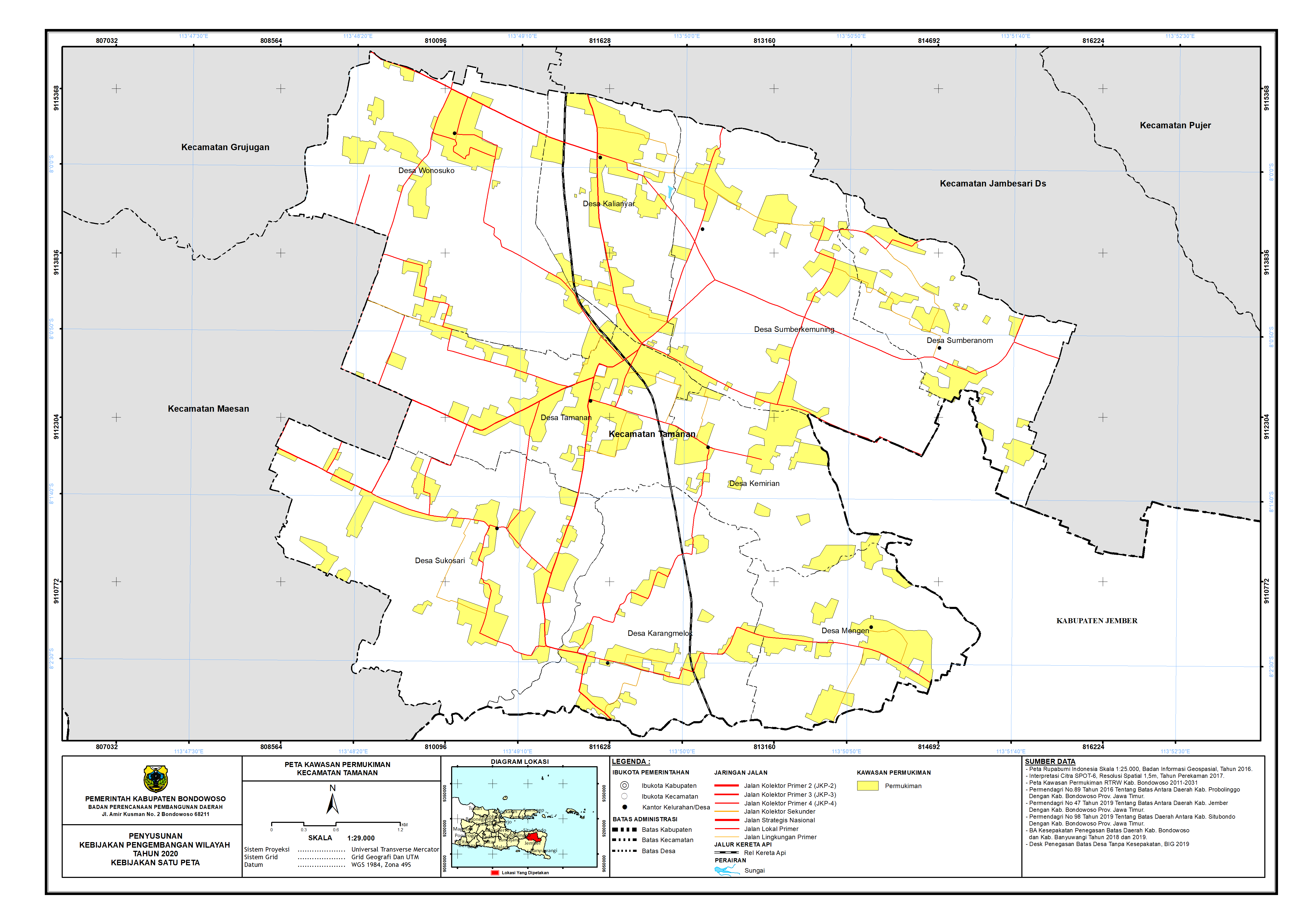 Peta Kawasan Permukiman Kecamatan Tamanan.png