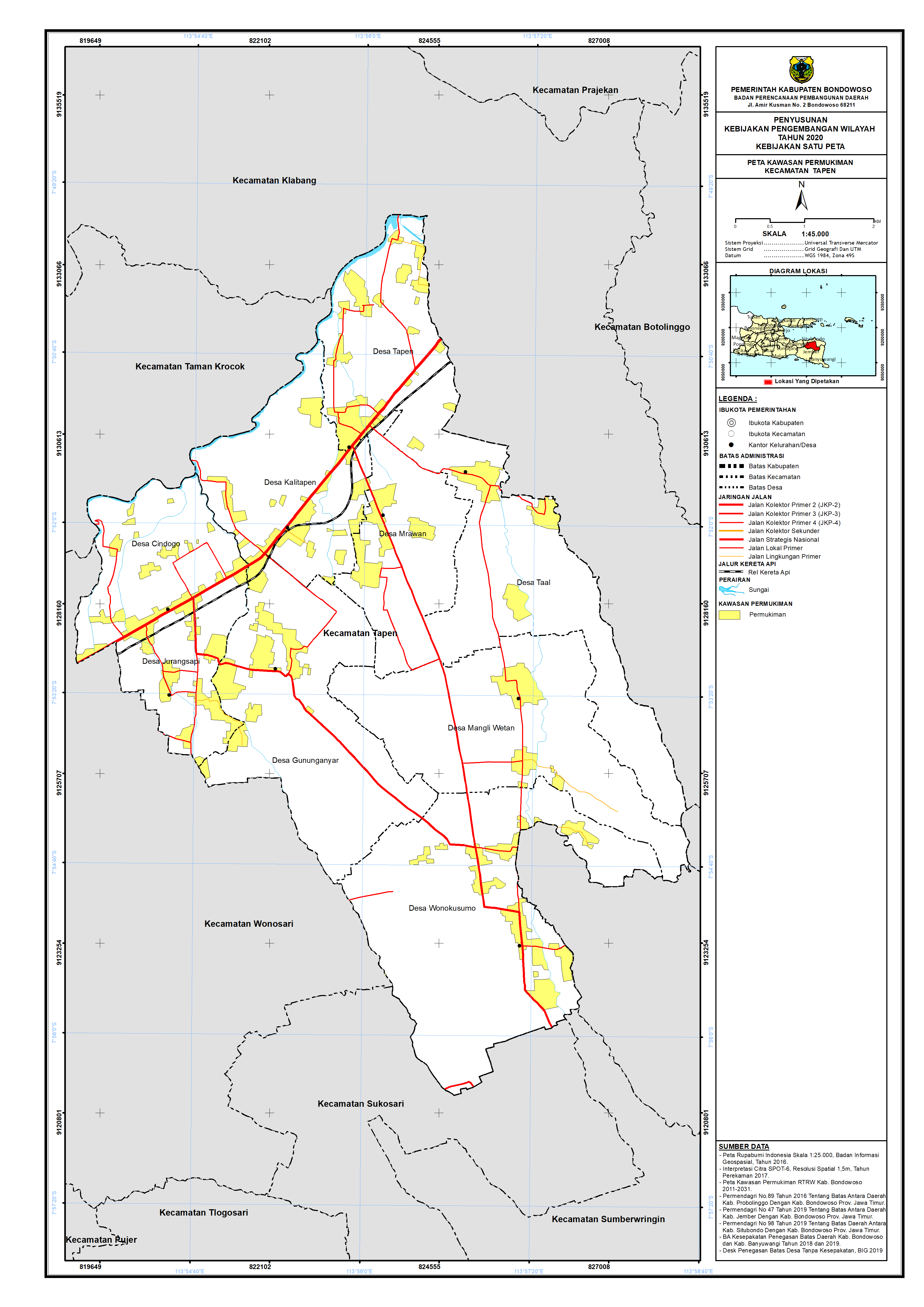 Peta Kawasan Permukiman Kecamatan Tapen.png