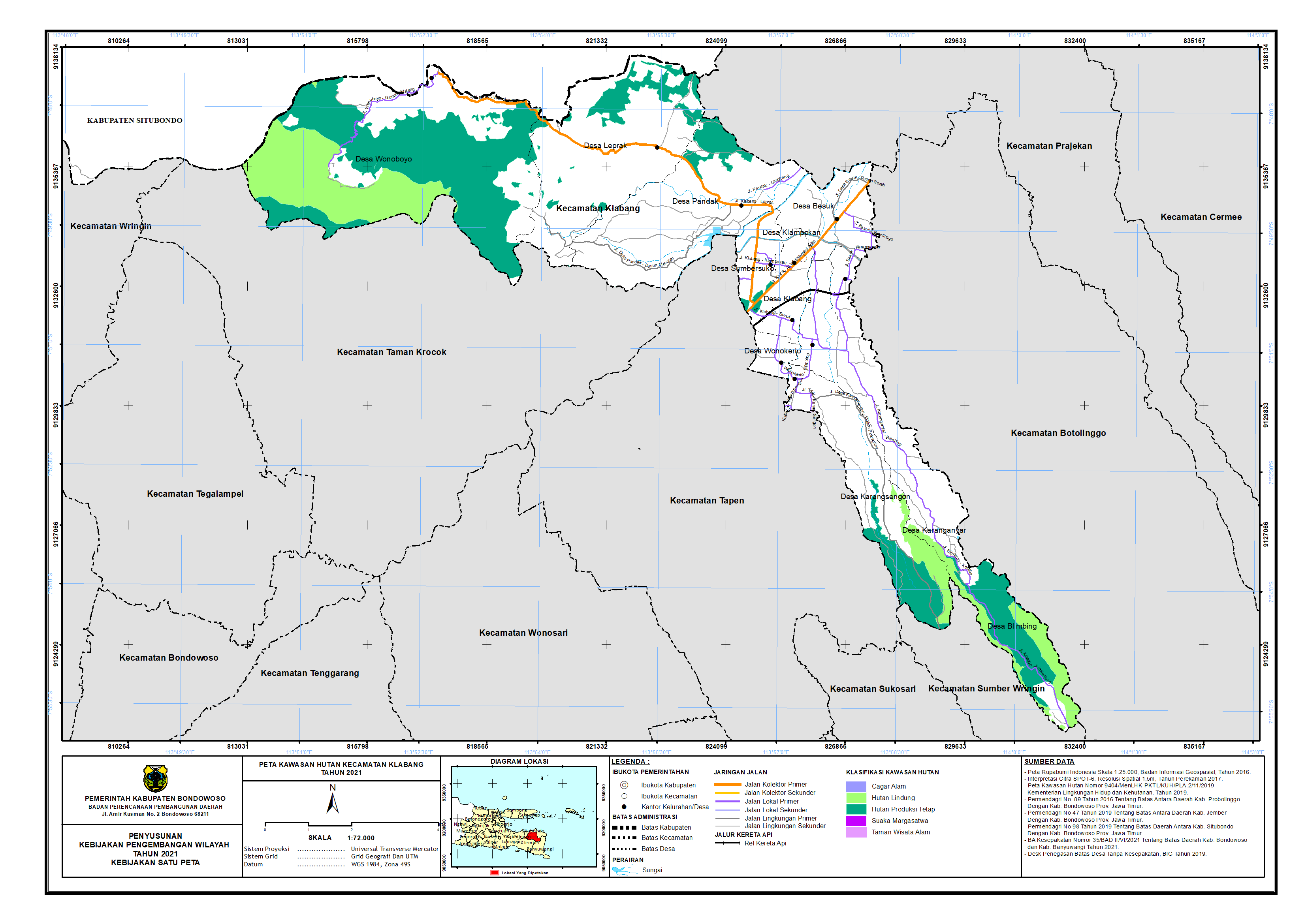 Peta Kawasan Hutan Kecamatan Klabang.png