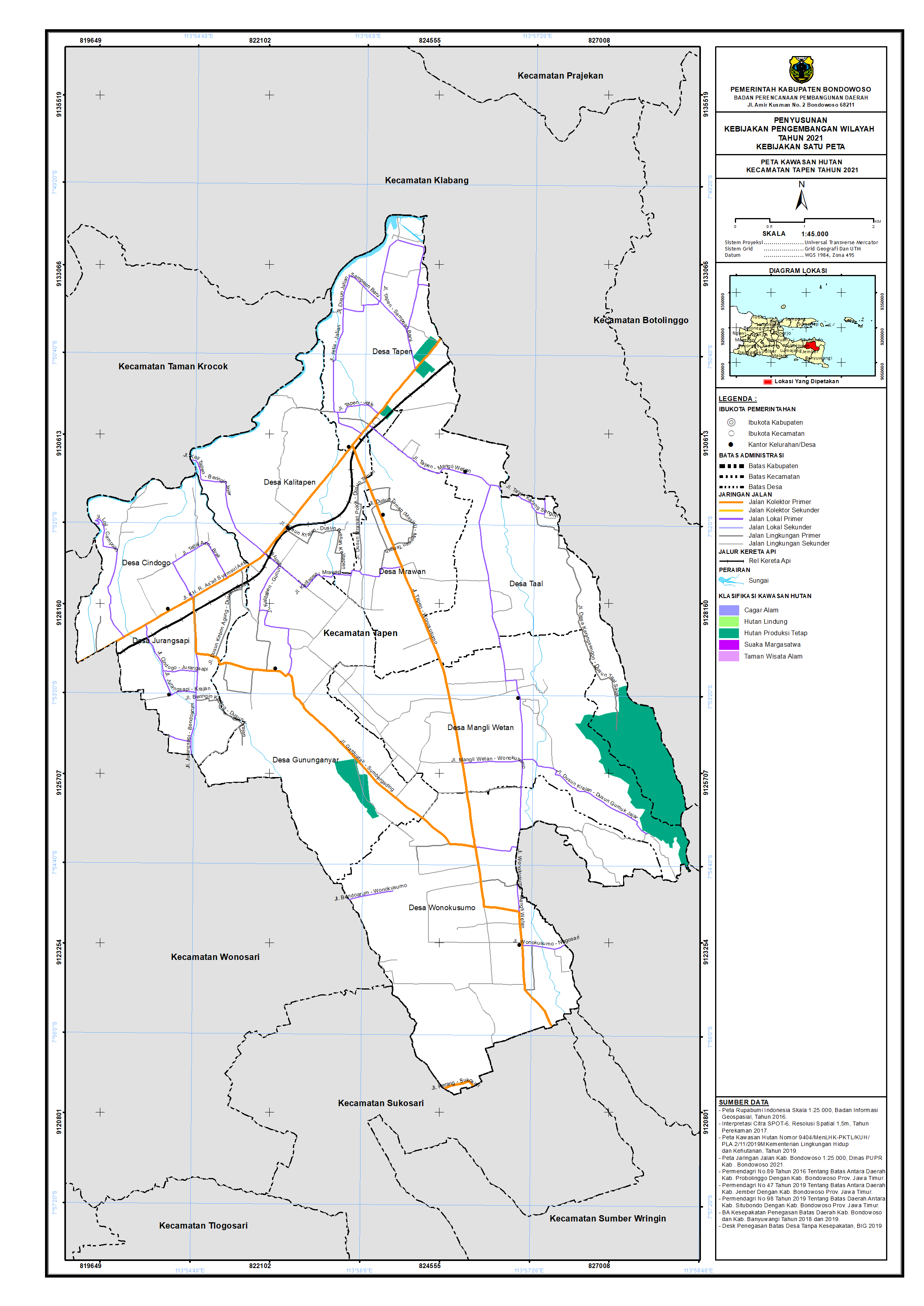 Peta Kawasan Hutan Kecamatan Tapen.png