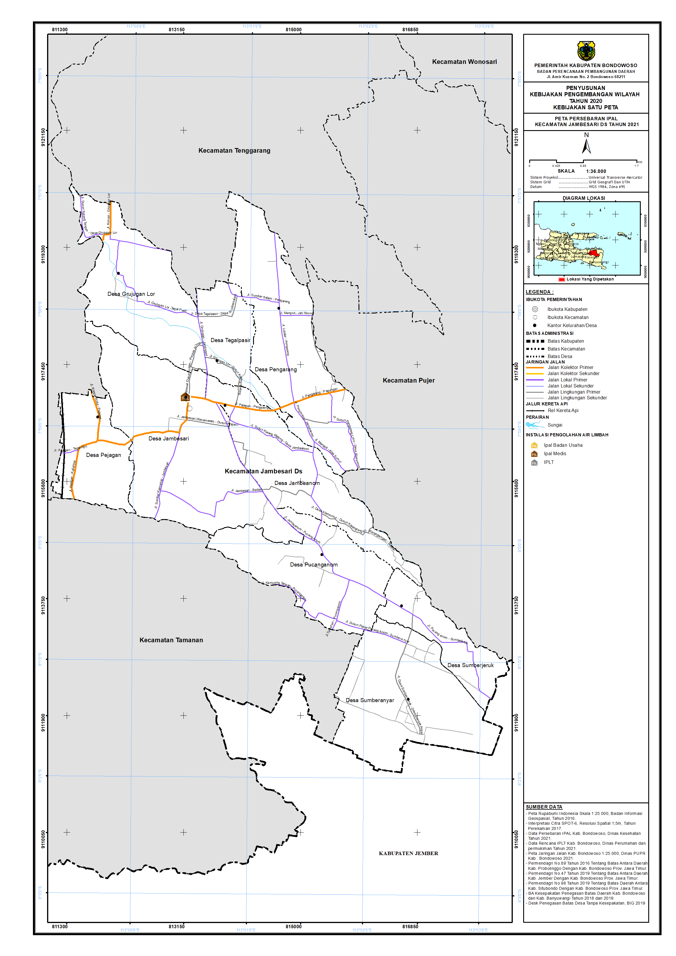Peta Persebaran IPAL Kecamatan Jambesari DS.png