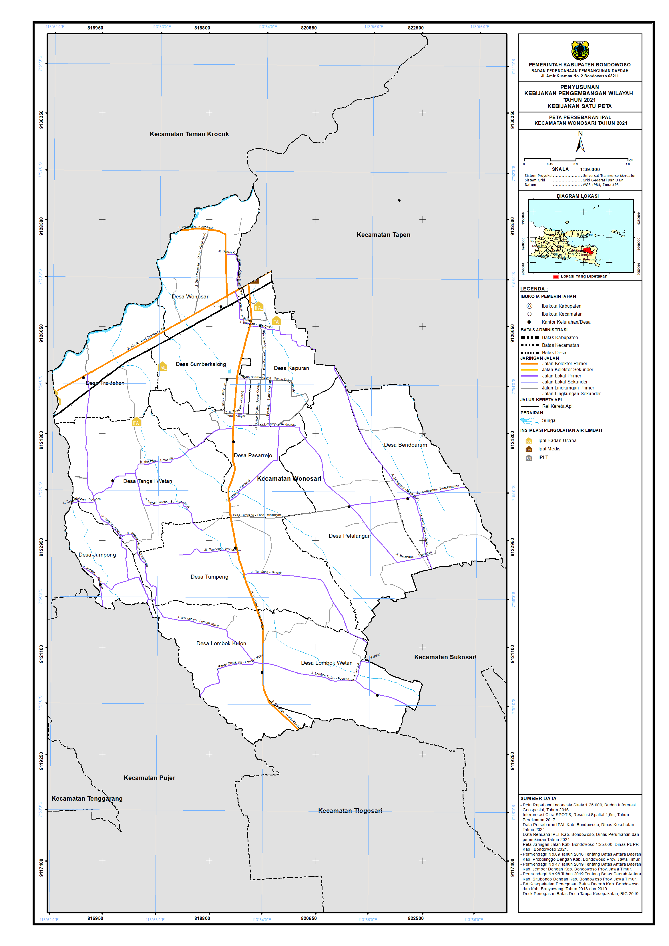 Peta Persebaran IPAL Kecamatan Wonosari.png