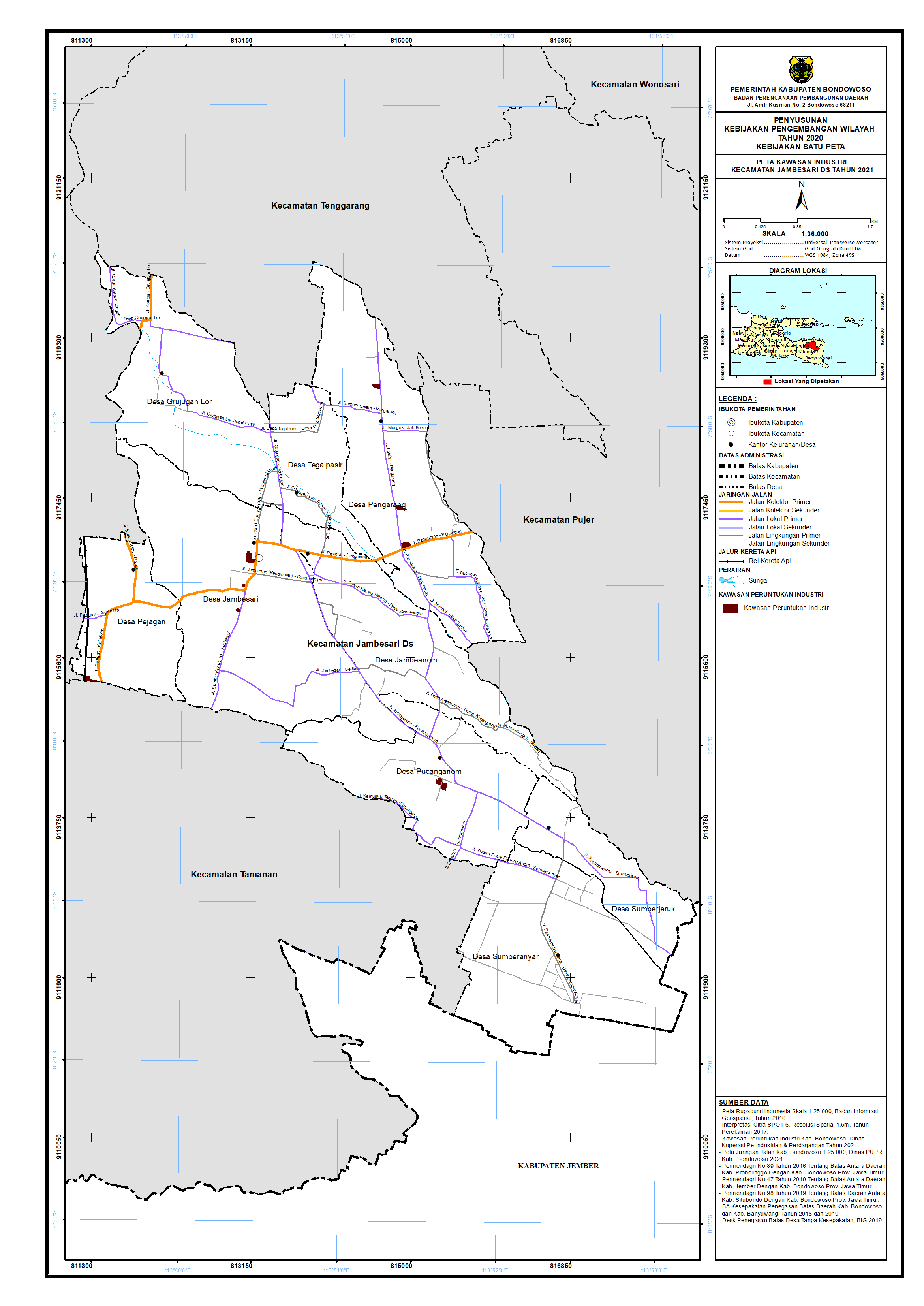 Peta Kawasan Industri Kecamatan Jambesari DS.png