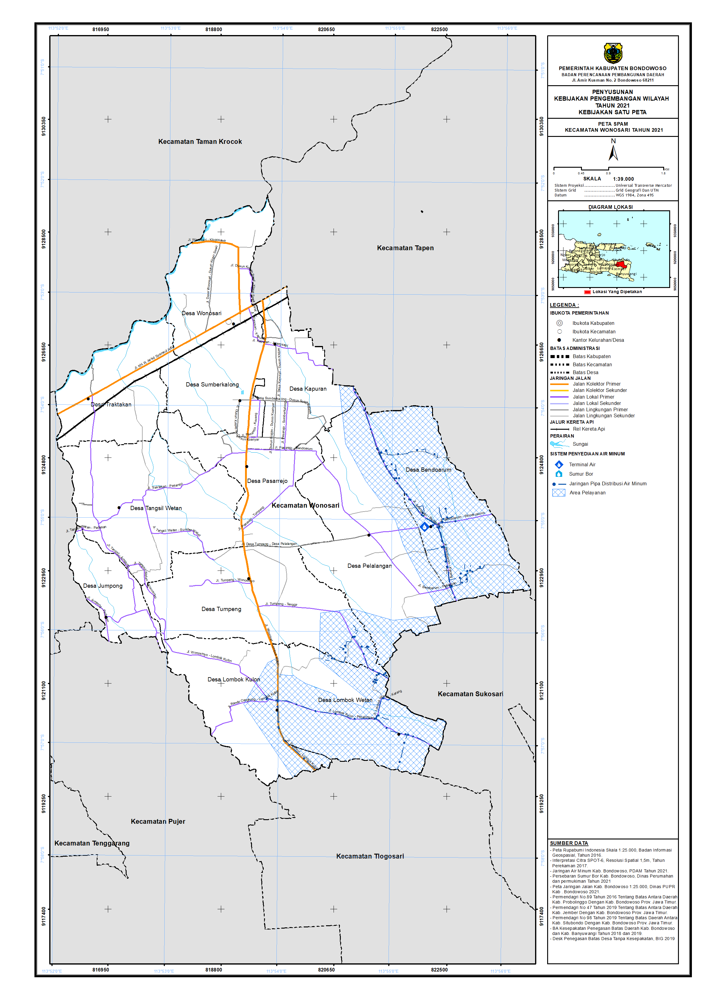 Peta SPAM Kecamatan Wonosari.png