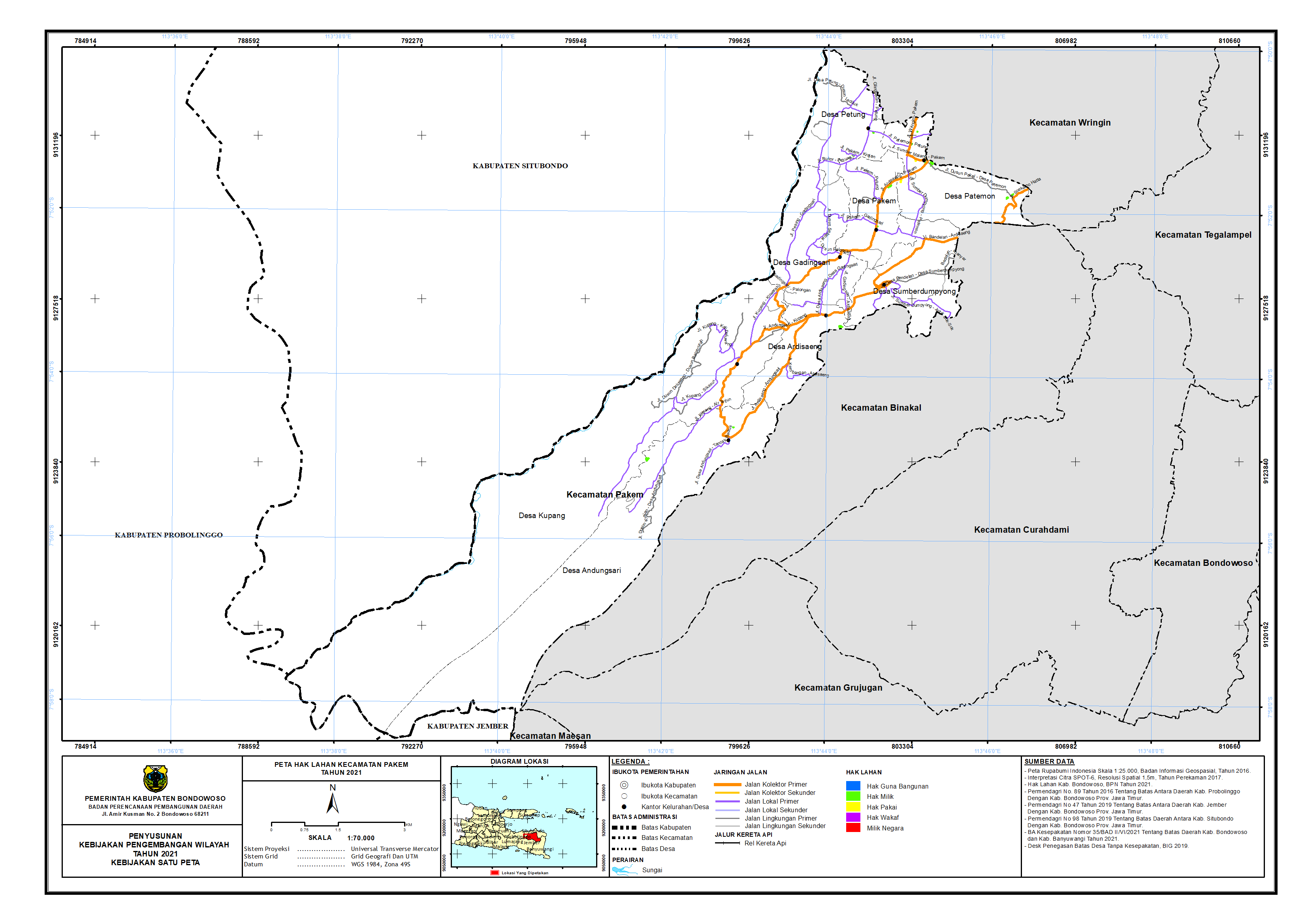 Peta Hak Lahan Kecamatan Pakem.png