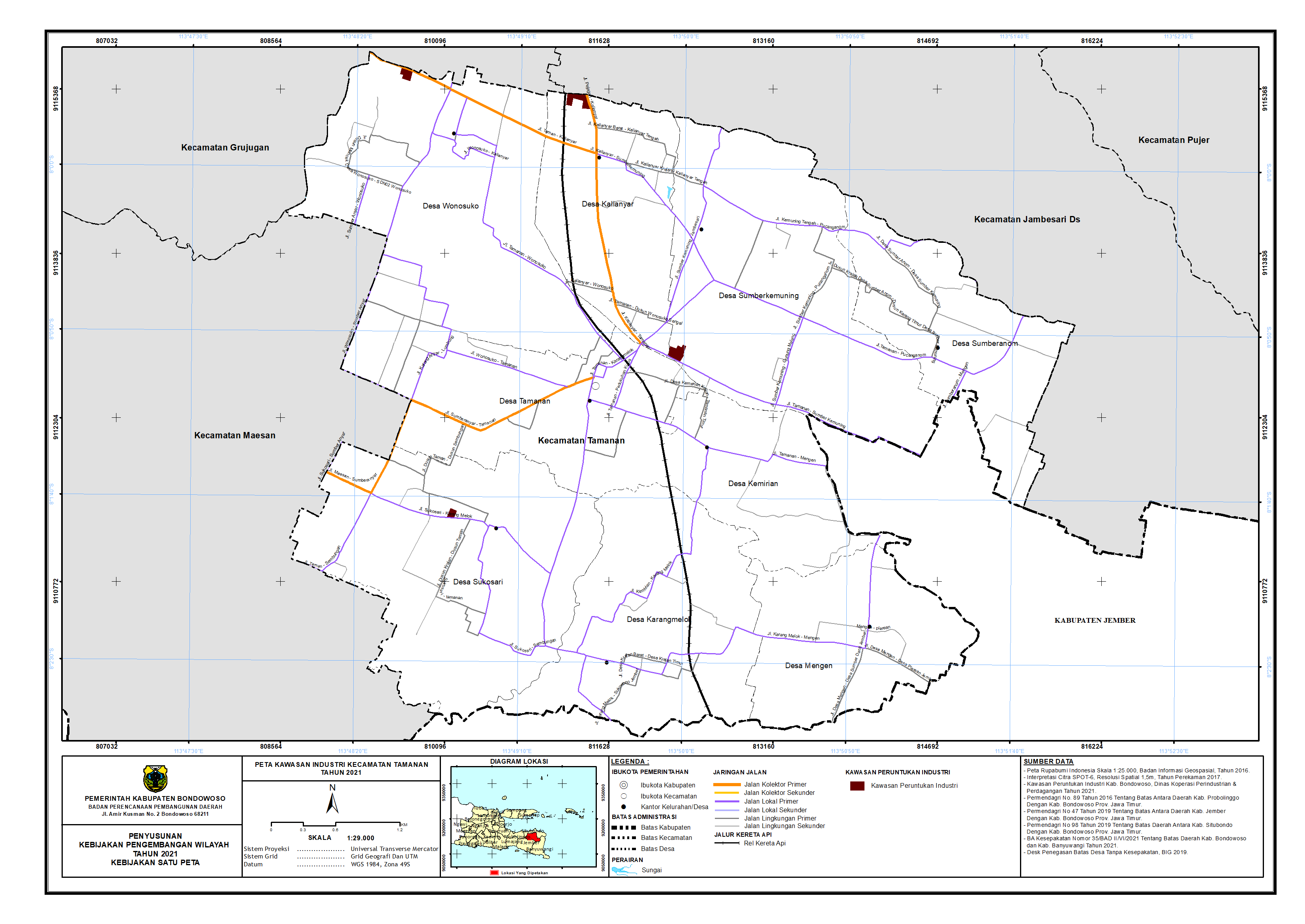 Peta Kawasan Industri Kecamatan Tamanan.png