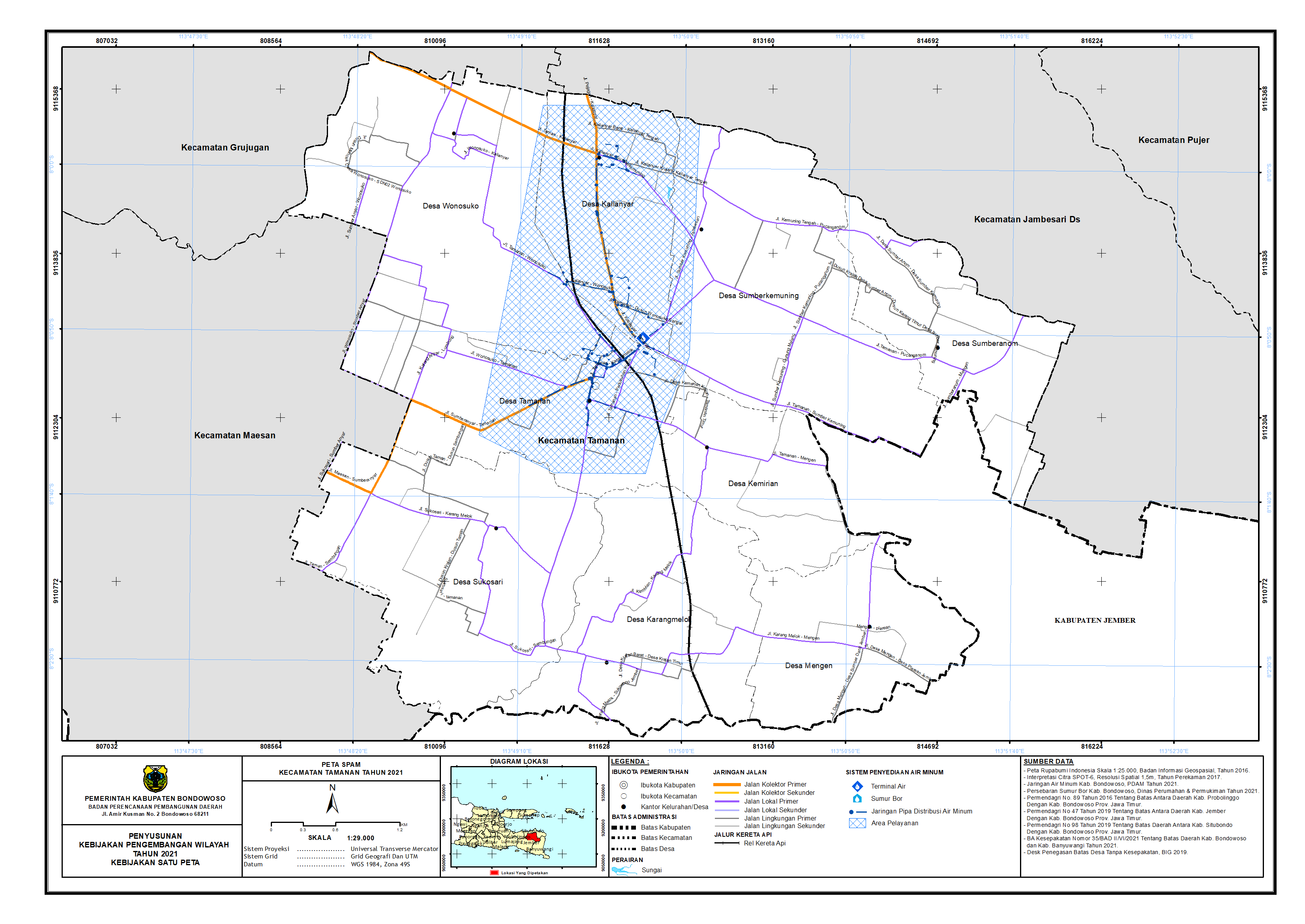 Peta SPAM Kecamatan Tamanan.png