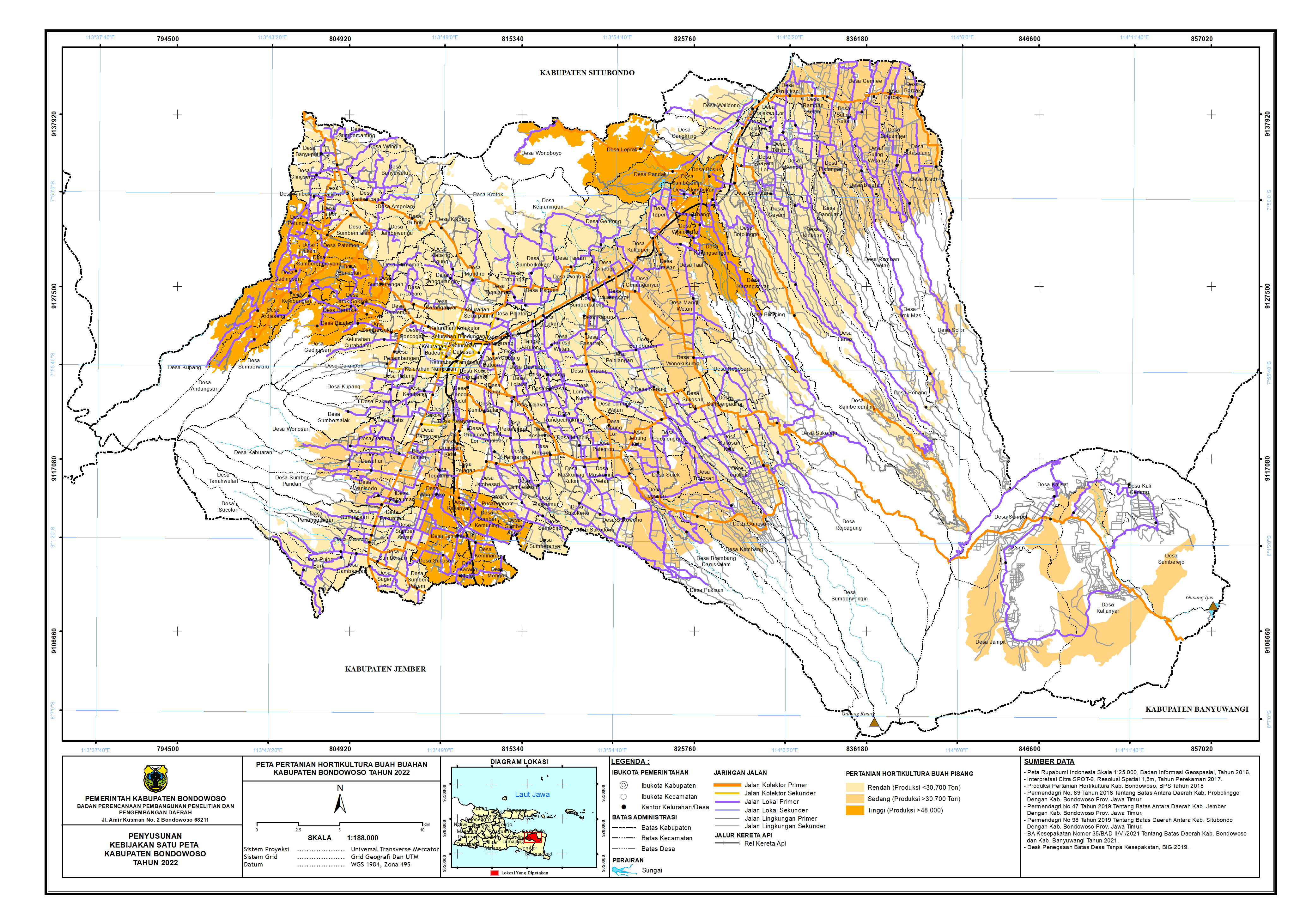 Peta Pertanian Hortikultura Buah Pisang Se Kabupaten Bondowoso.png
