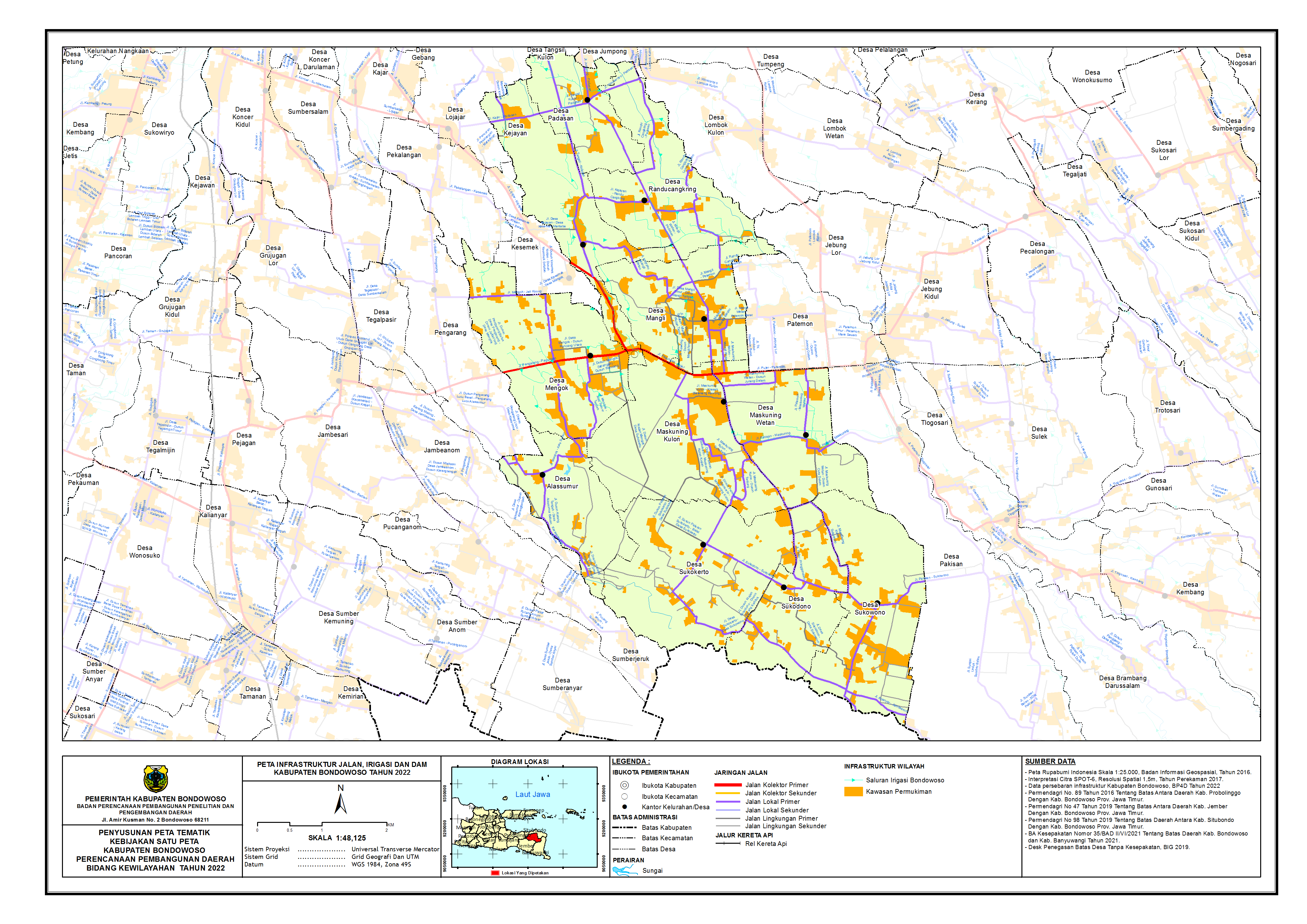 Peta Infrastruktur Wilayah Kecamatan Pujer.png