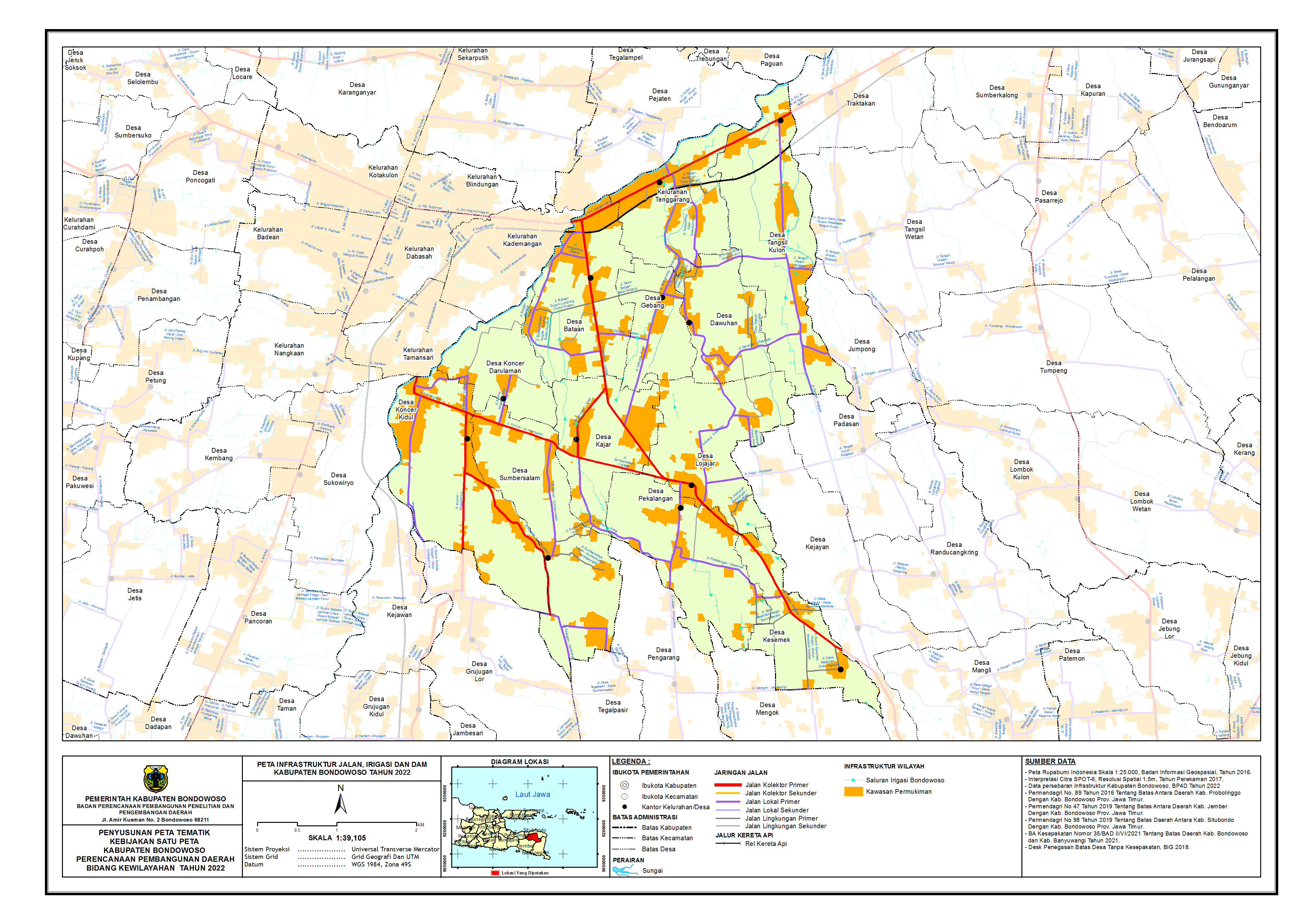 Peta Infrastruktur Wilayah Kecamatan Tenggarang.png